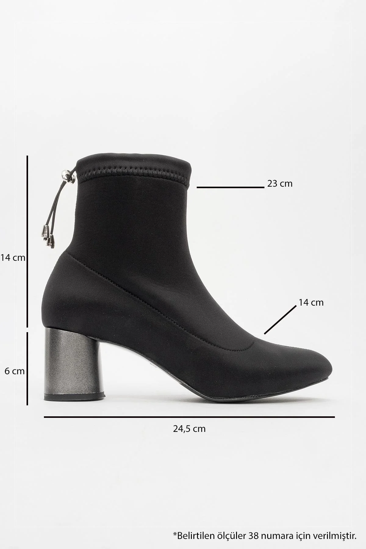 Landes - Black Block Heel Boot (Women) - Image 4