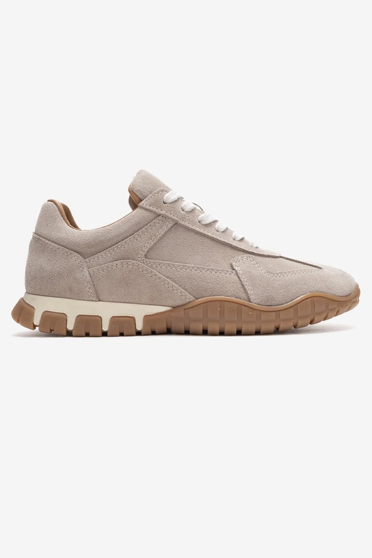 LARS - Beige Suede Genuine Leather Sneaker (Women) - Image 6