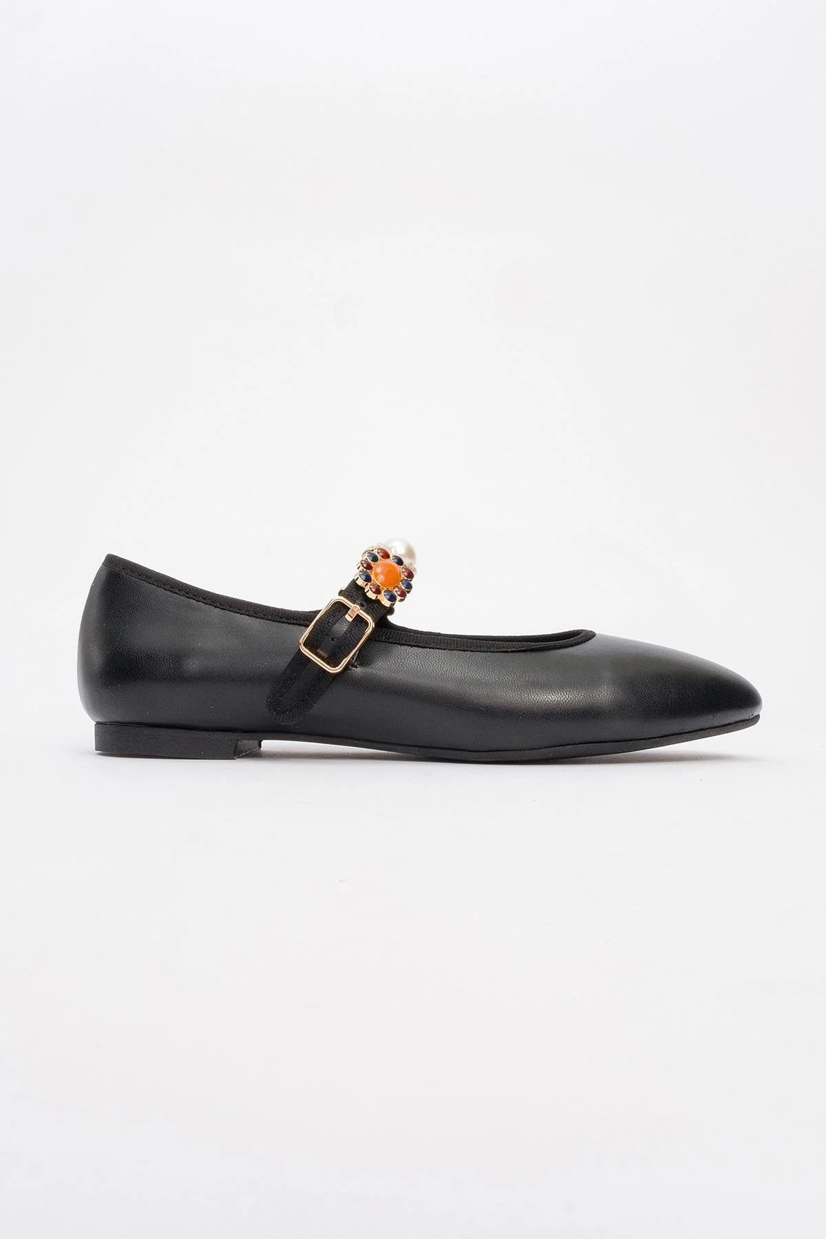 Lauras - Black Embellished Ballet Flat (Women) - Image 4
