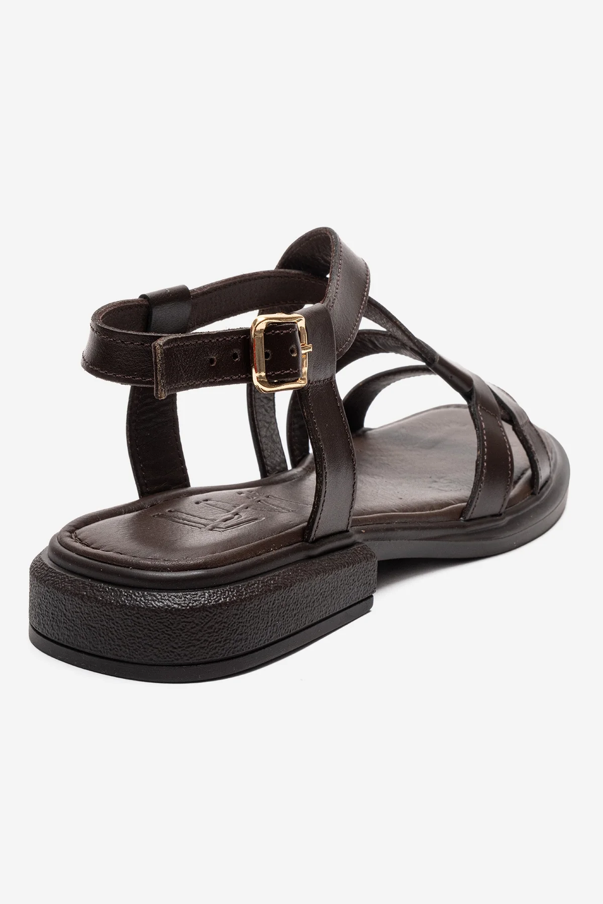 Laveda - Brown Genuine Leather Sandal (Women) - Image 5