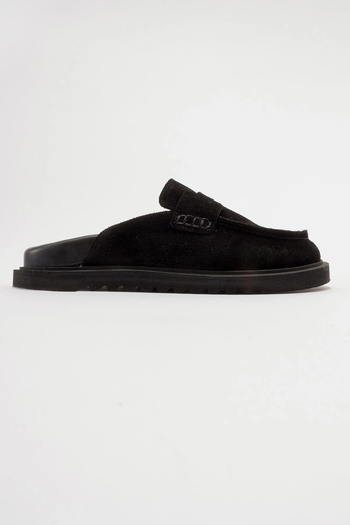 Laven - Black Suede Leather Clogs (Women) - Image 6