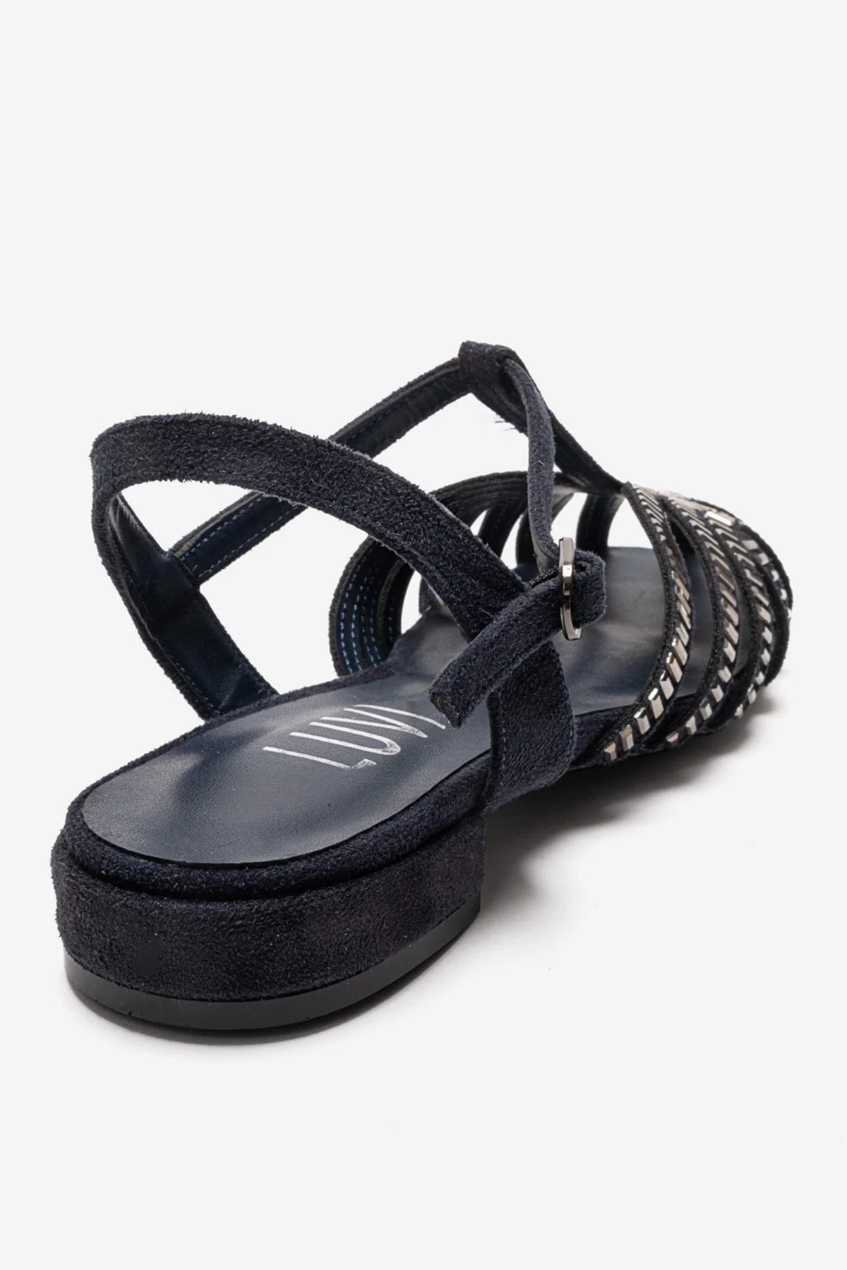 LAVINA - Navy Genuine Leather Sandal (Women) - Image 5
