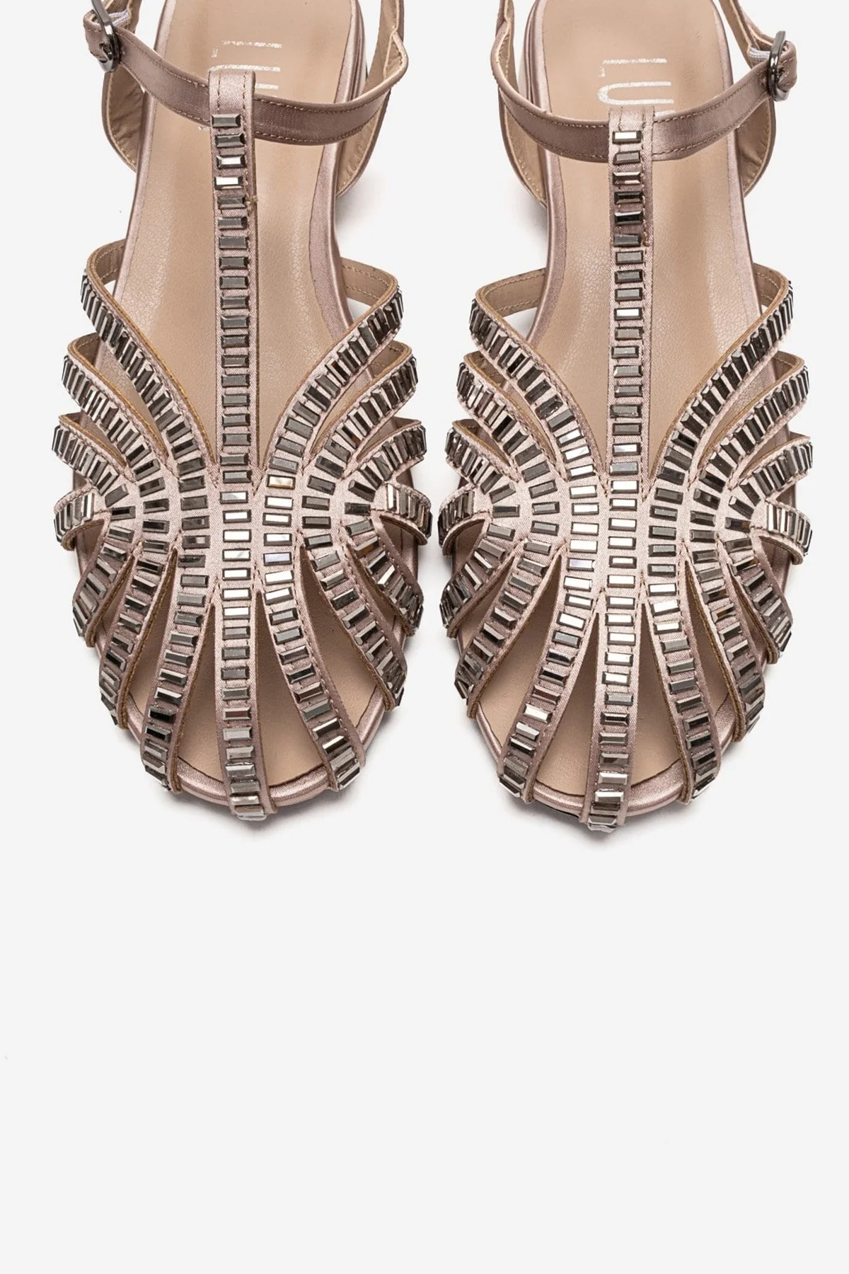 LAVINA - Taupe Genuine Leather Sandal (Women) - Image 2