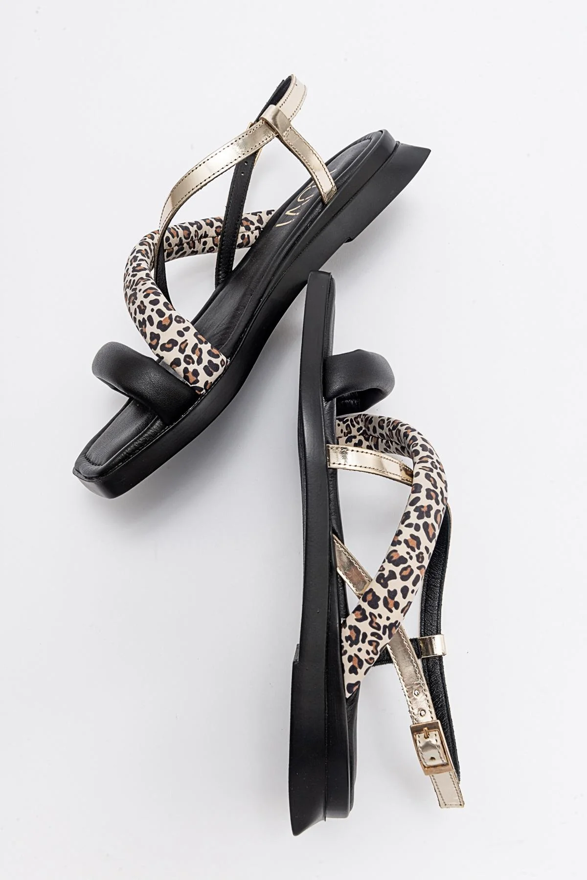 Leamil - Black Leather Sandal (Women) - Image 5