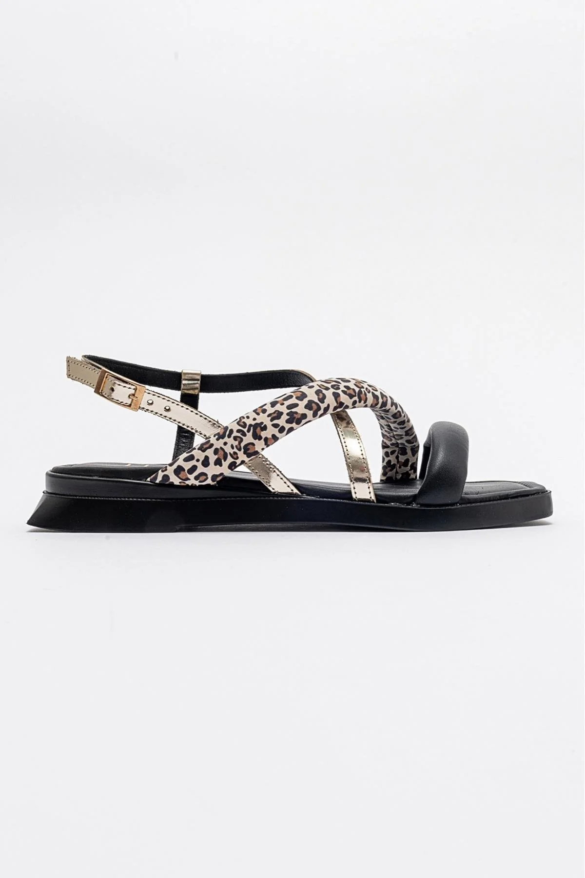 Leamil - Black Leather Sandal (Women) - Image 6
