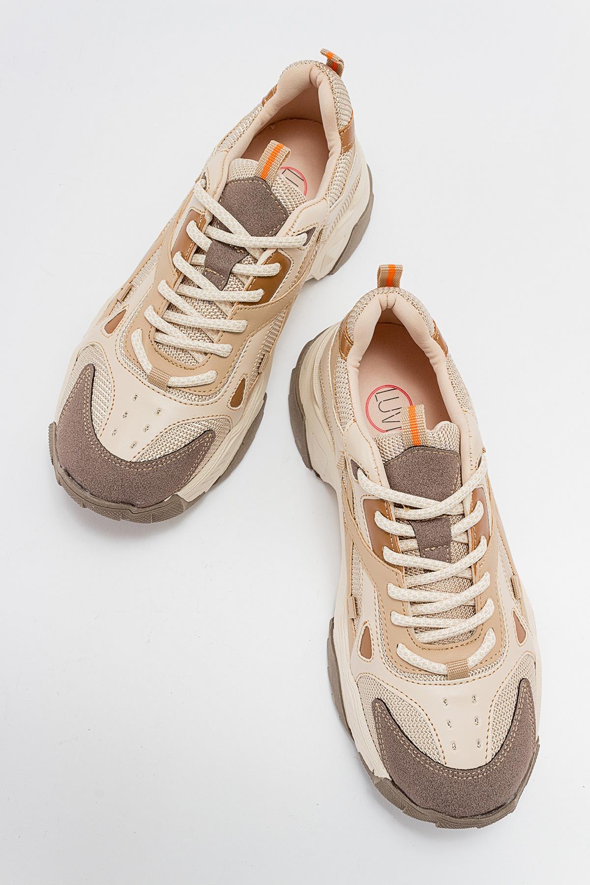 Loretta - Beige-Brown Sneaker (Women) - Image 2