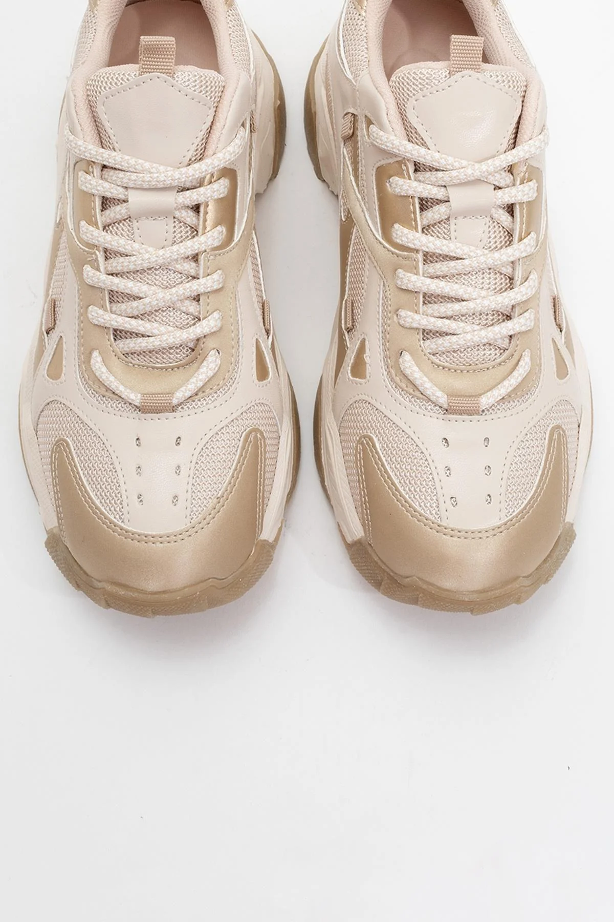 Loretta - Beige Gold Thick-Soled Sneaker (Women) - Image 2