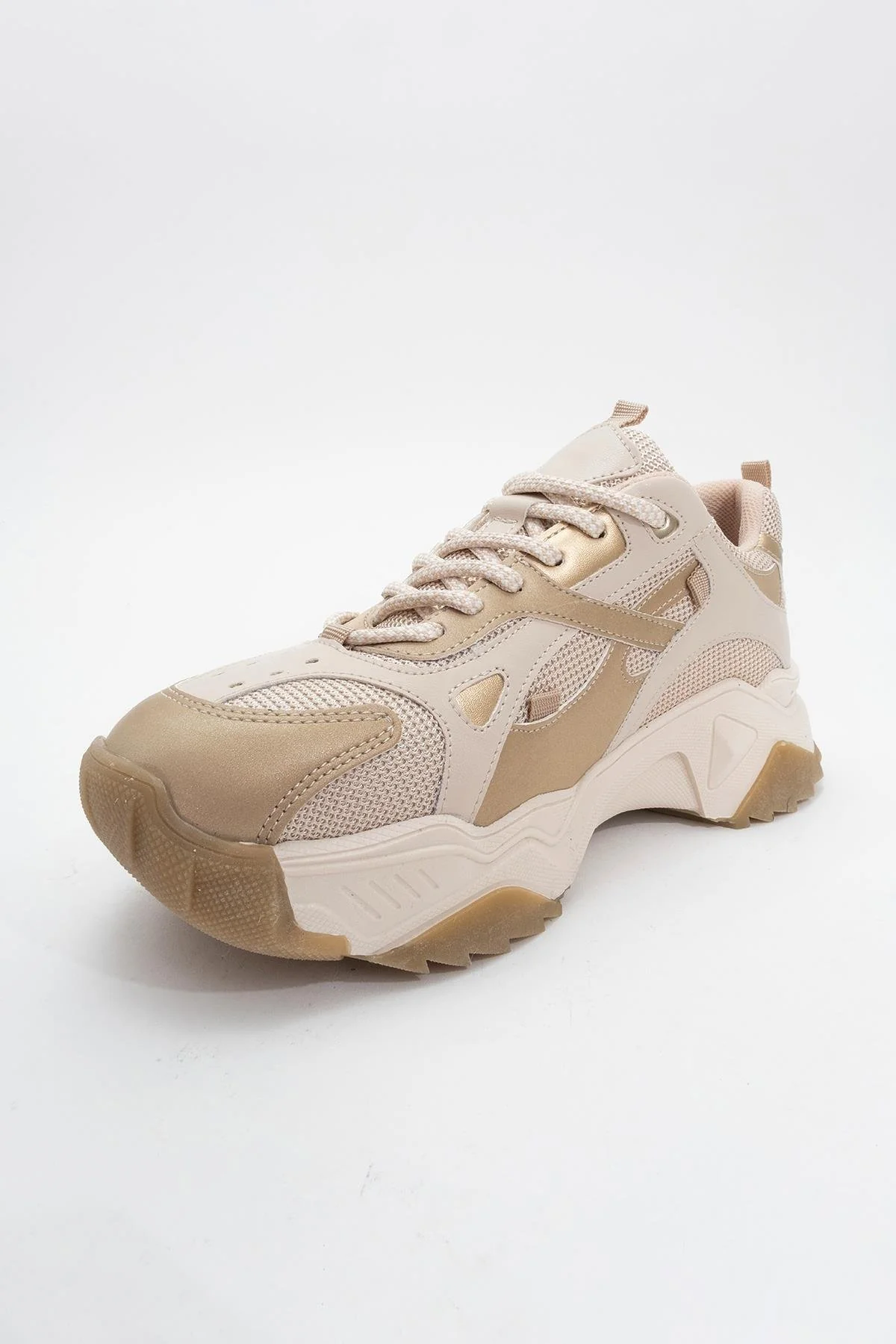 Loretta - Beige Gold Thick-Soled Sneaker (Women) - Image 3