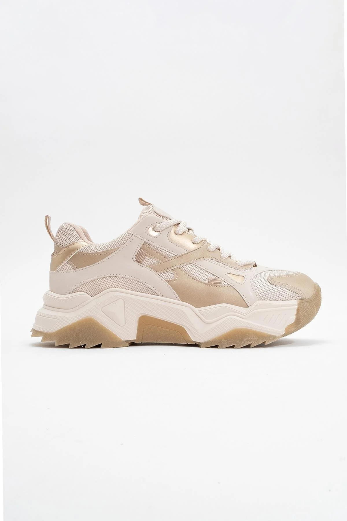 Loretta - Beige Gold Thick-Soled Sneaker (Women) - Image 5