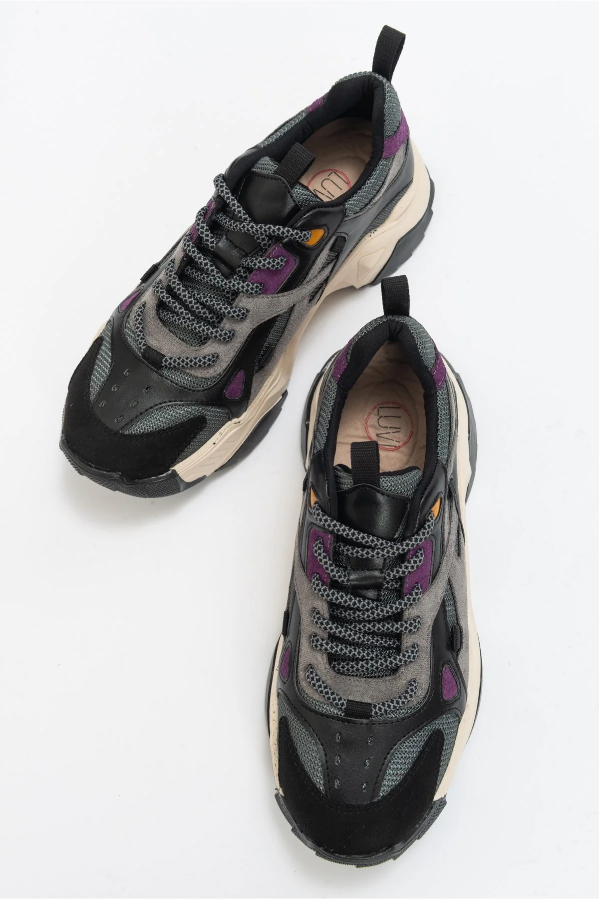 Loretta - Black-Purple Multi Sneaker (Women) - Image 3