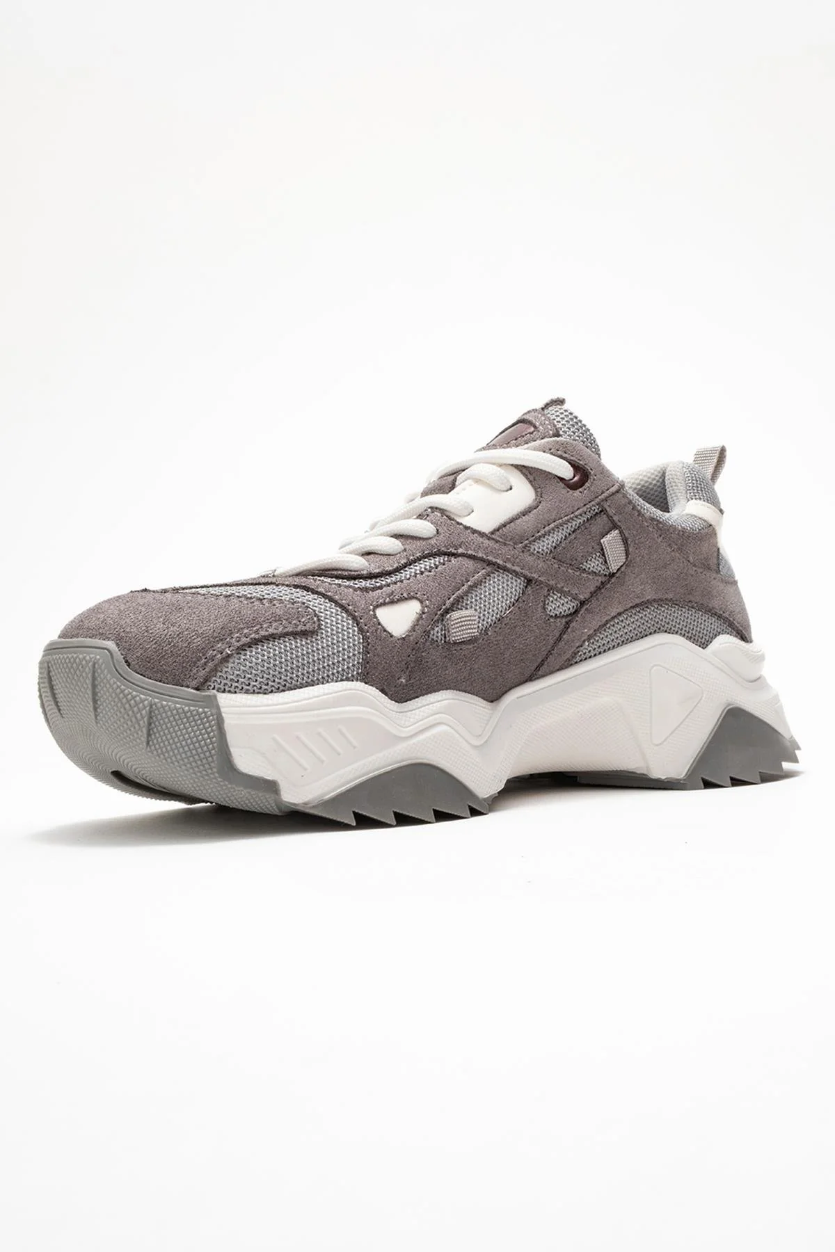 Loretta - Gray Suede Sneaker (Women) - Image 4