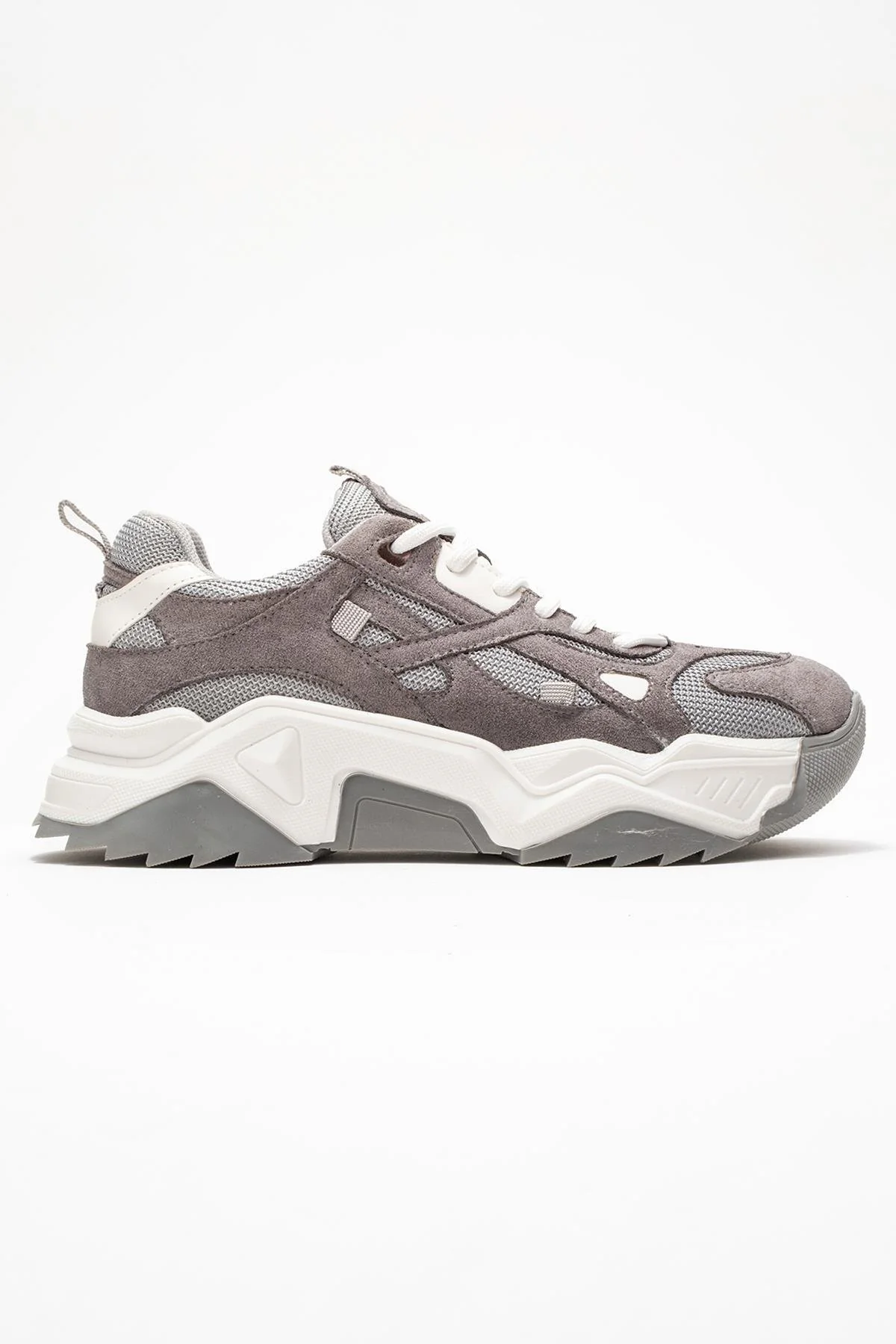 Loretta - Gray Suede Sneaker (Women) - Image 6