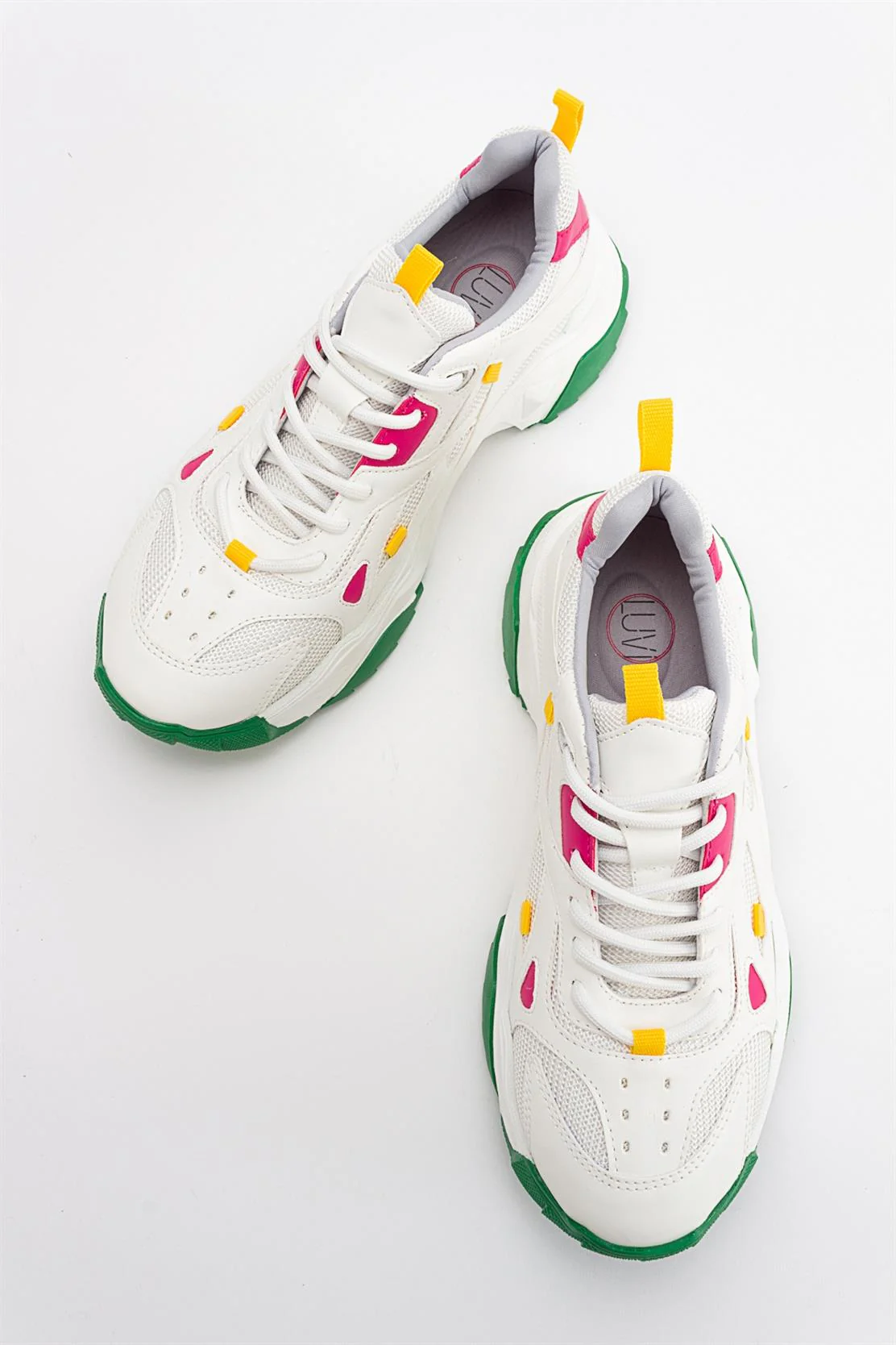 Loretta - White Green Multi Sneaker (Women) - Image 4