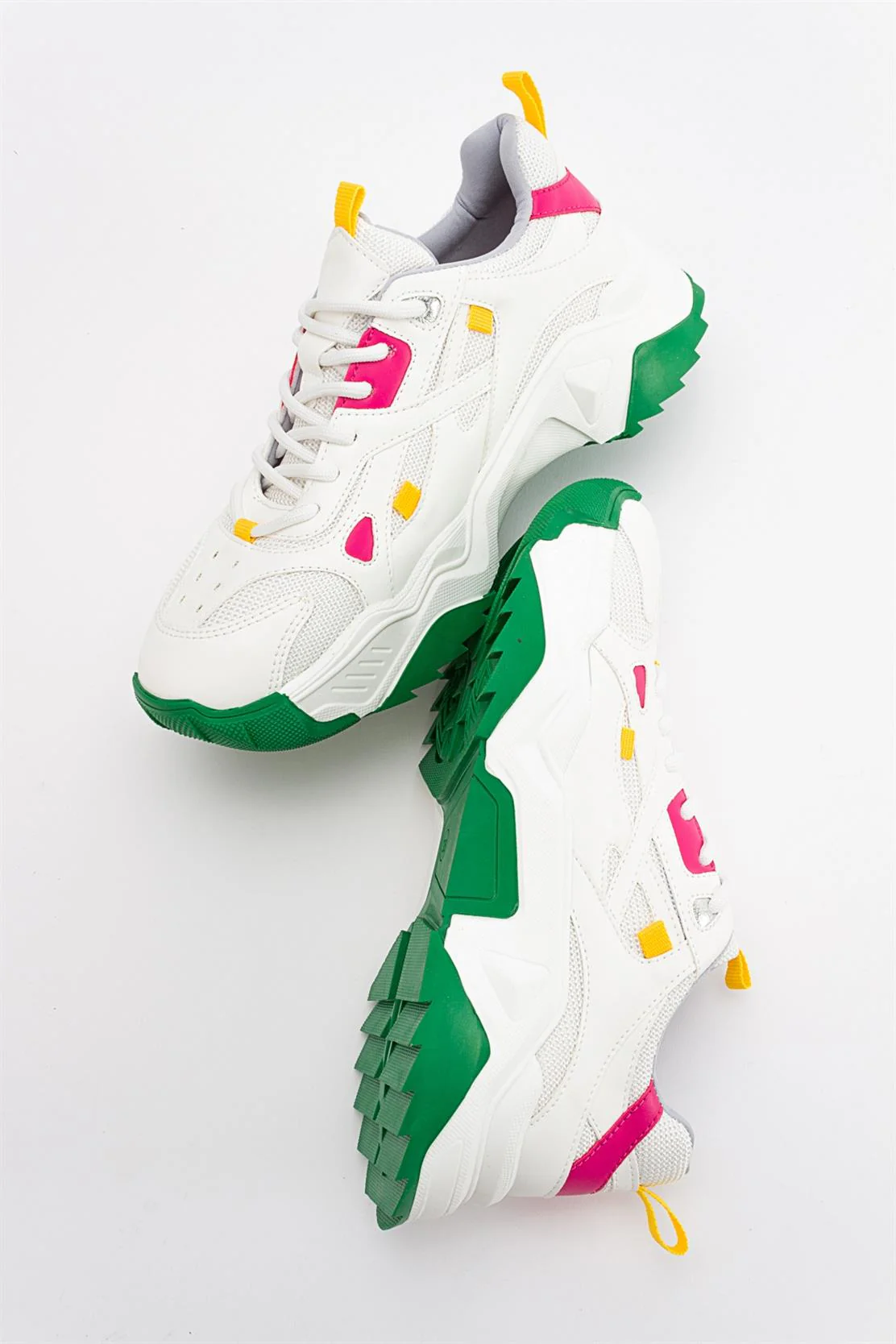 Loretta - White Green Multi Sneaker (Women) - Image 5