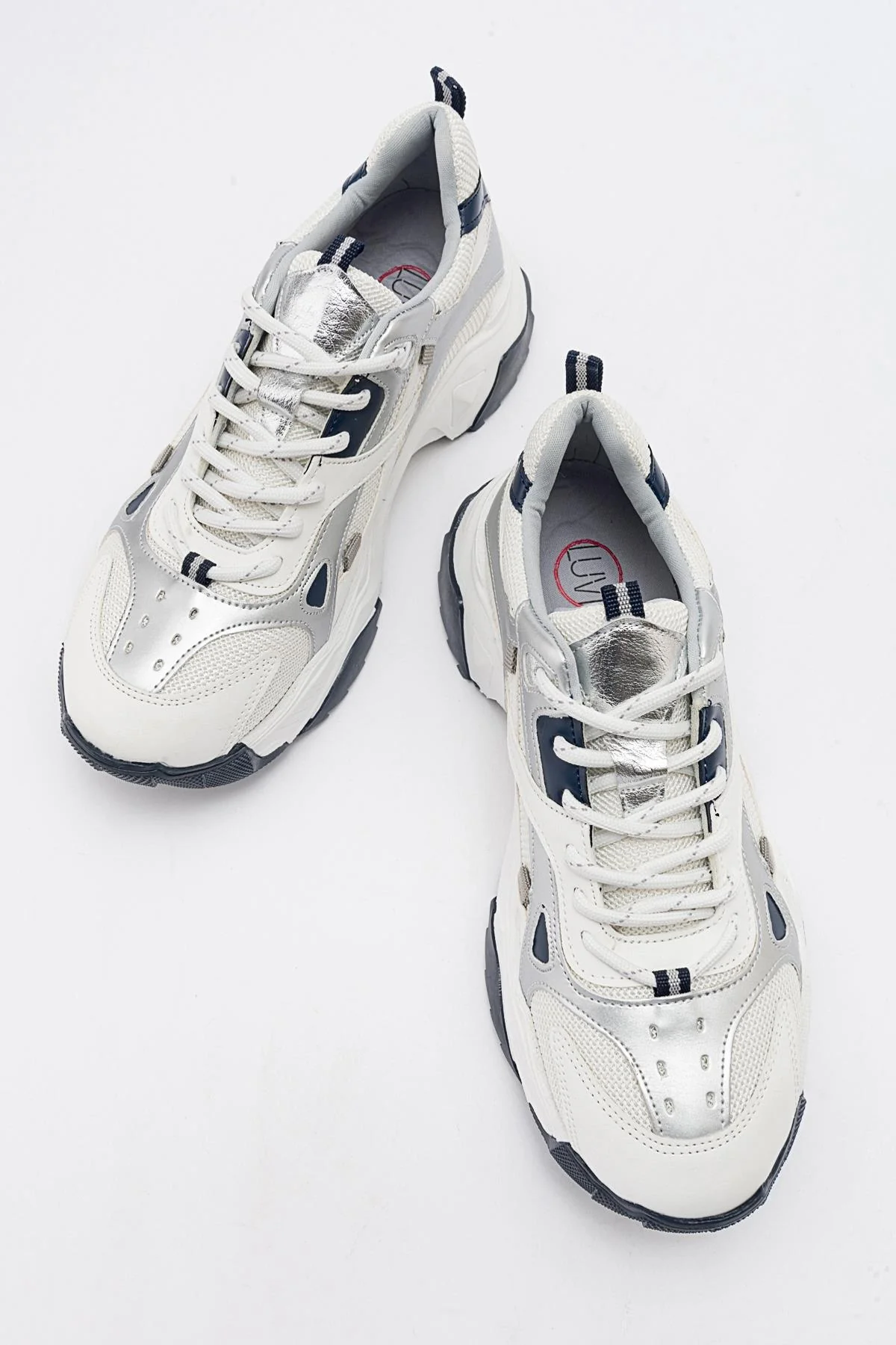 Loretta - White-Navy Sneaker (Women) - Image 2