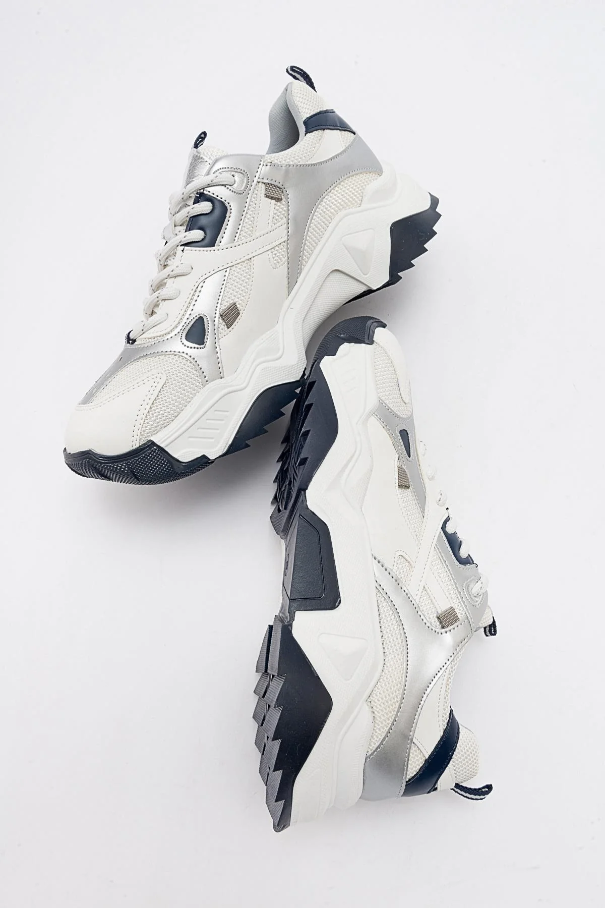 Loretta - White-Navy Sneaker (Women) - Image 3