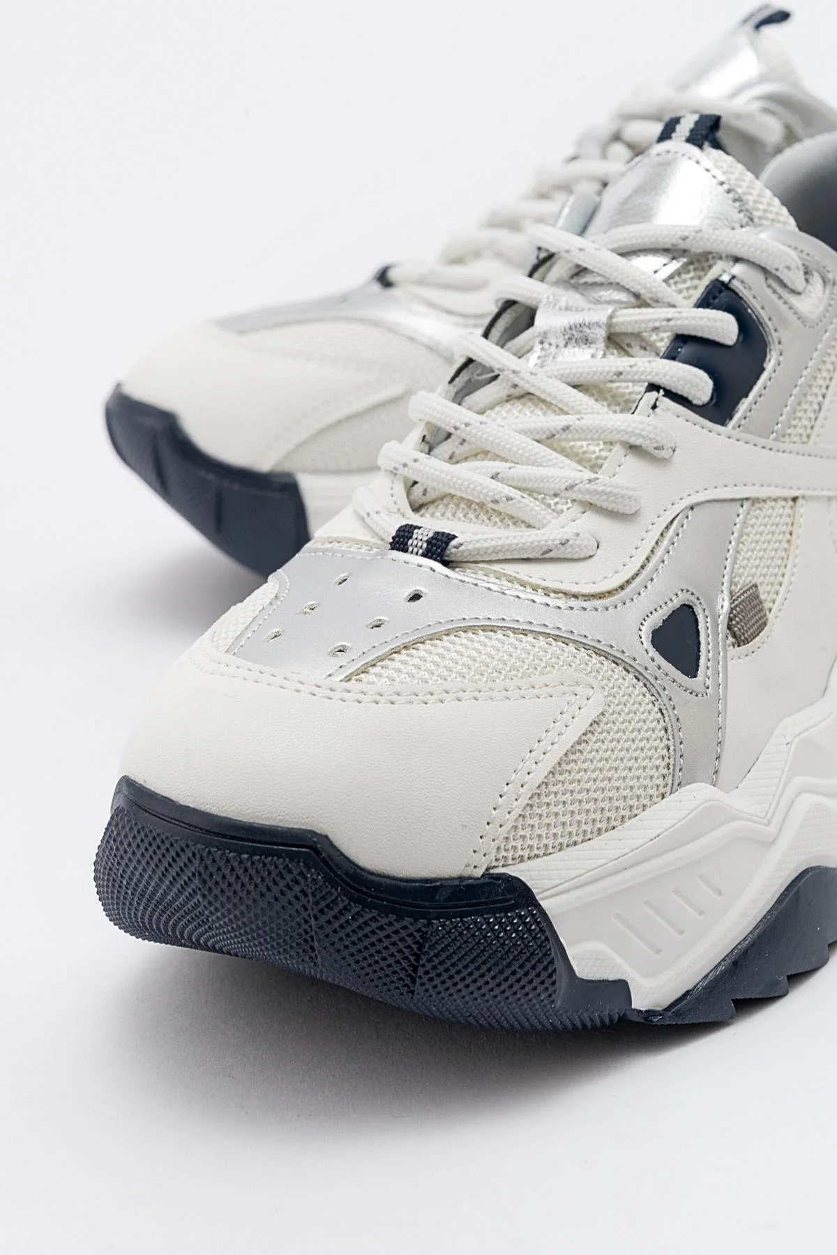 Loretta - White-Navy Sneaker (Women) - Image 5