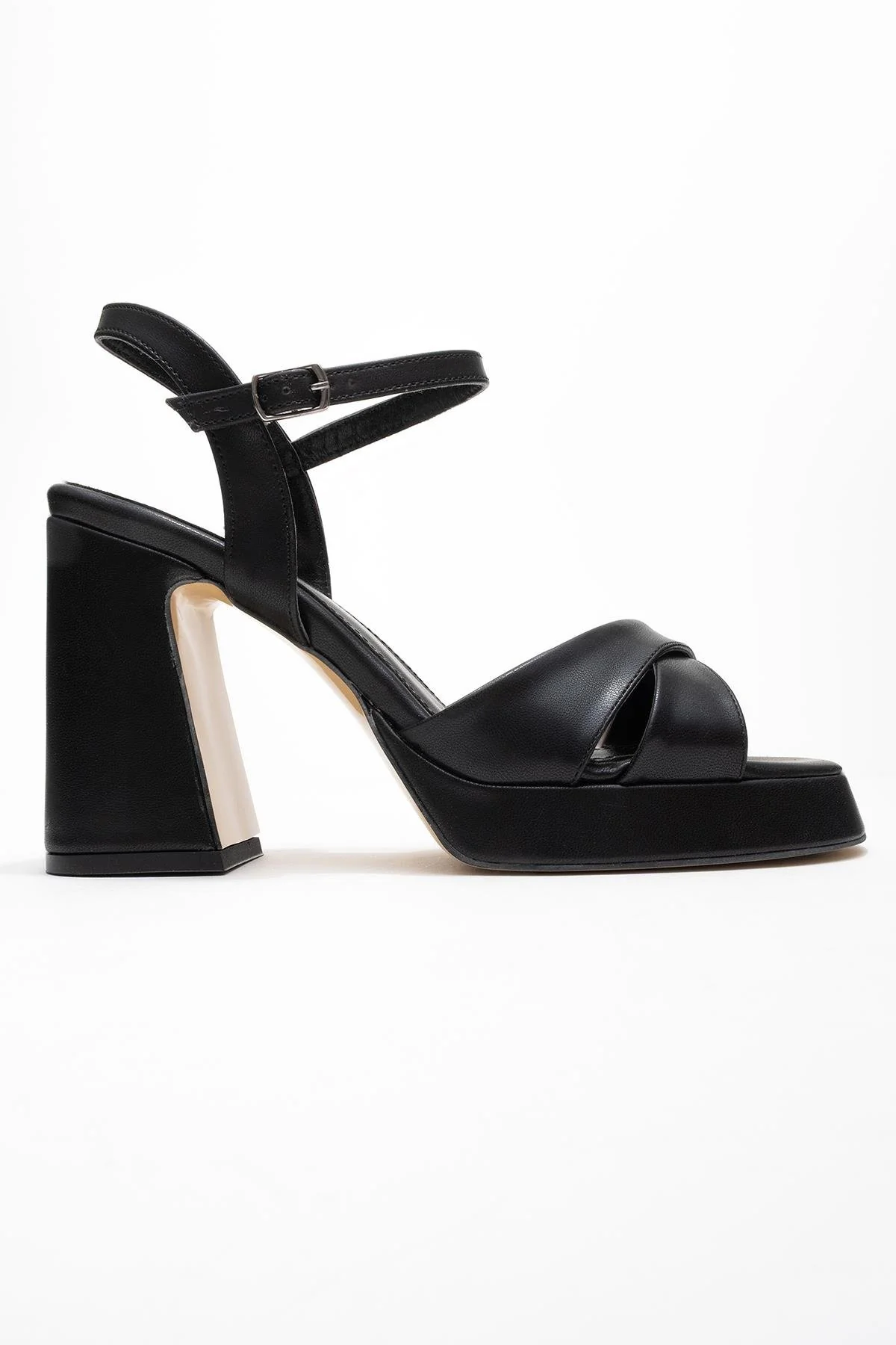 Lello - Black Platform Heel Shoe (Women) - Image 6