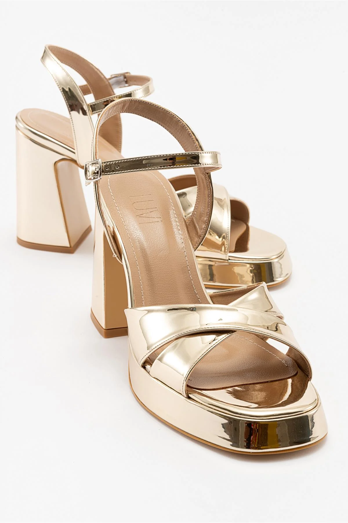 Lello - Gold Platform Heel Shoe (Women)