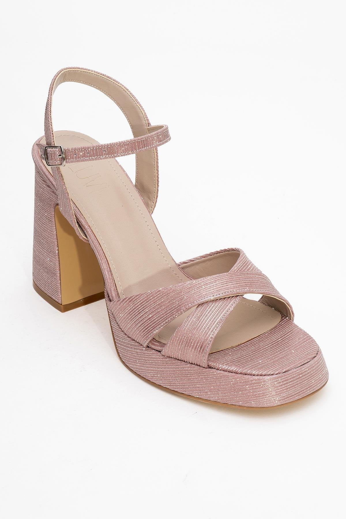 Lello - Pink Striped Platform Heel Shoe (Women) - Image 3