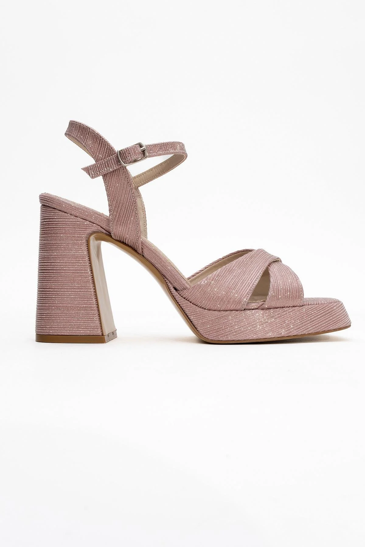 Lello - Pink Striped Platform Heel Shoe (Women) - Image 6