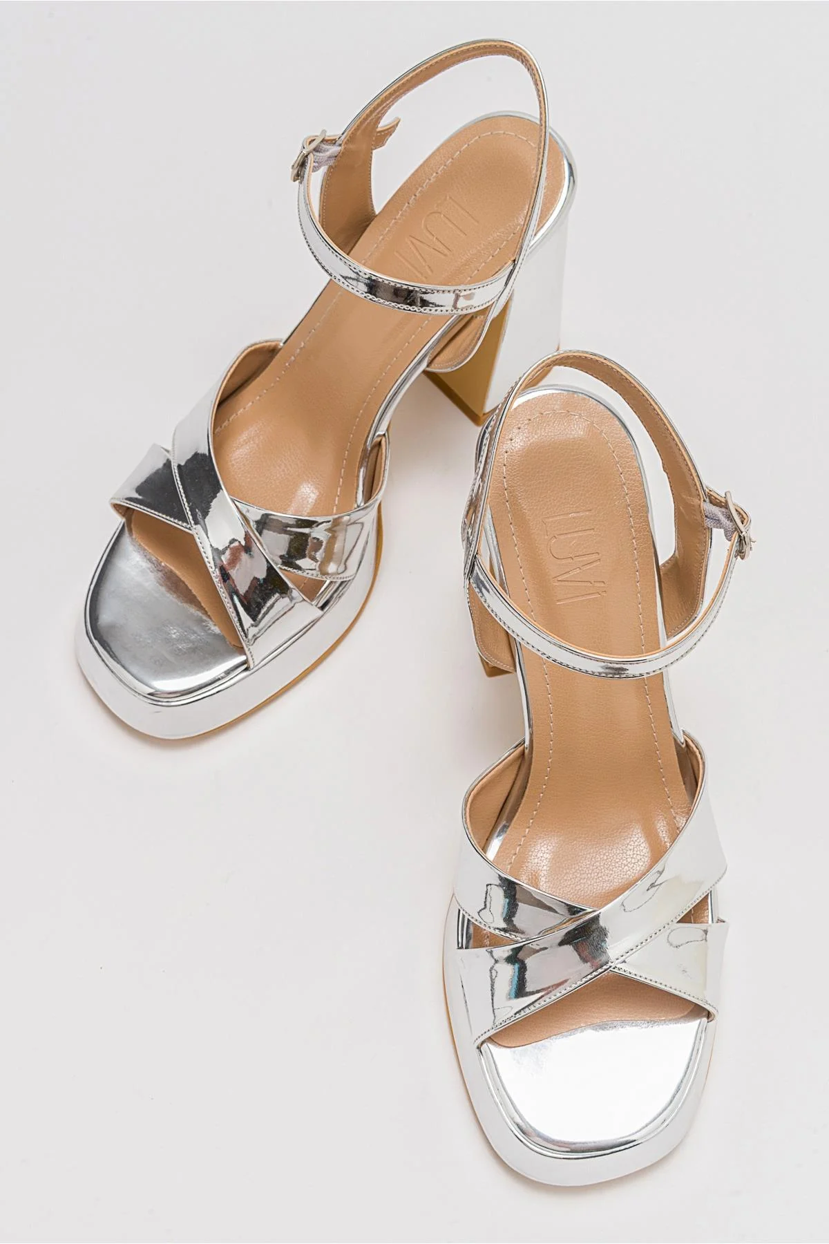 Lello - Silver Platform Heel Shoe (Women) - Image 3
