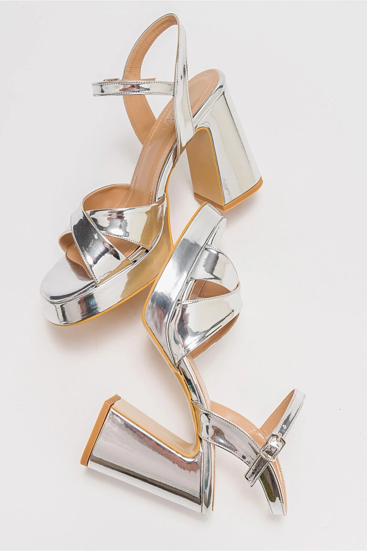 Lello - Silver Platform Heel Shoe (Women) - Image 5