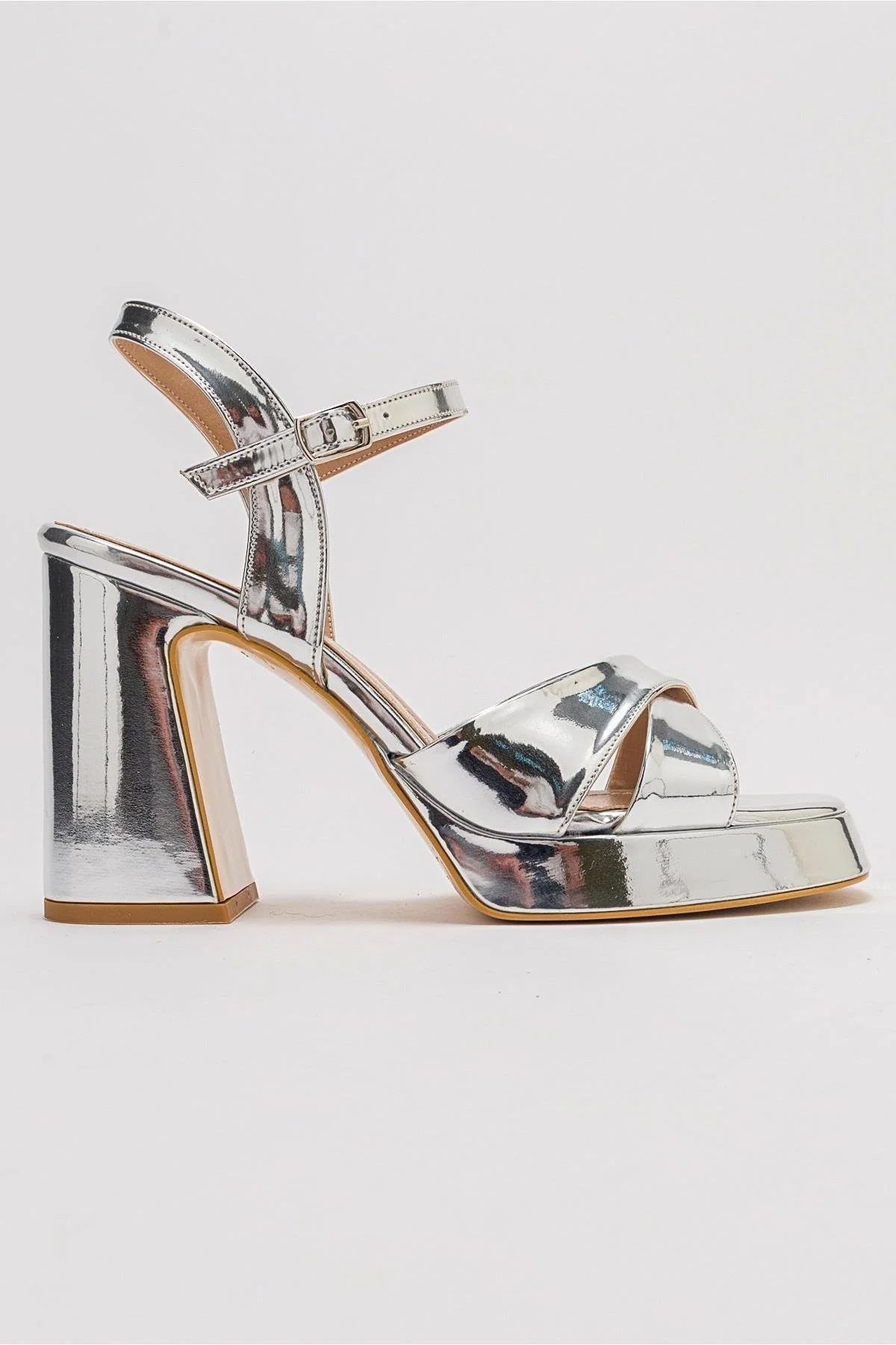 Lello - Silver Platform Heel Shoe (Women) - Image 6