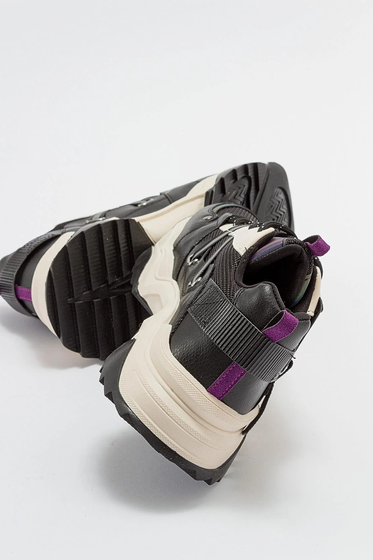 Maggie - Black Purple Sport Sneakers (Women) - Image 5