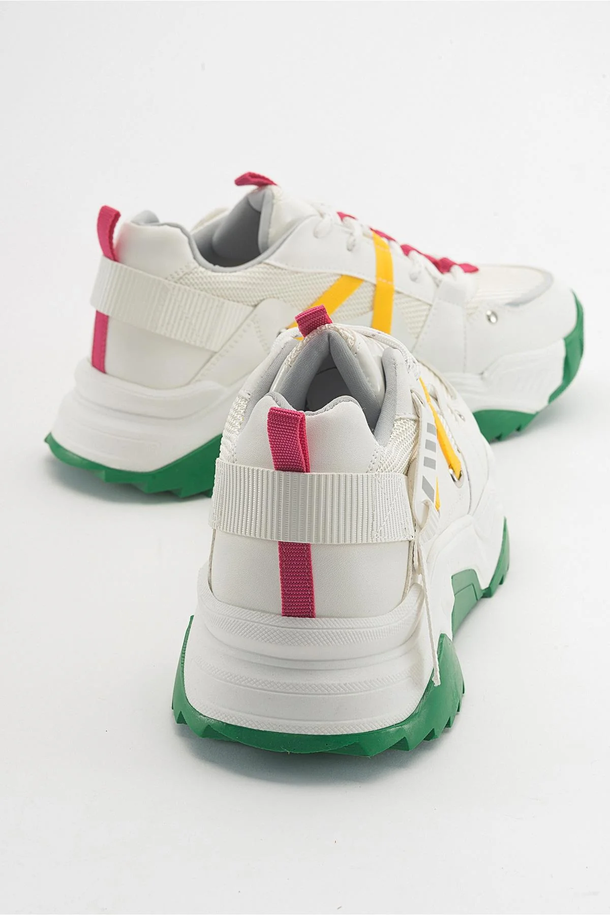 Maggie - White Fuchsia Sport Sneakers (Women) - Image 5