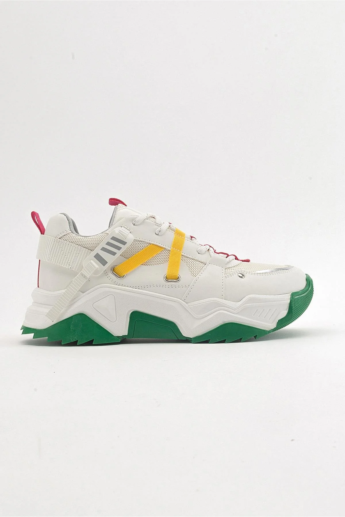 Maggie - White Fuchsia Sport Sneakers (Women) - Image 6