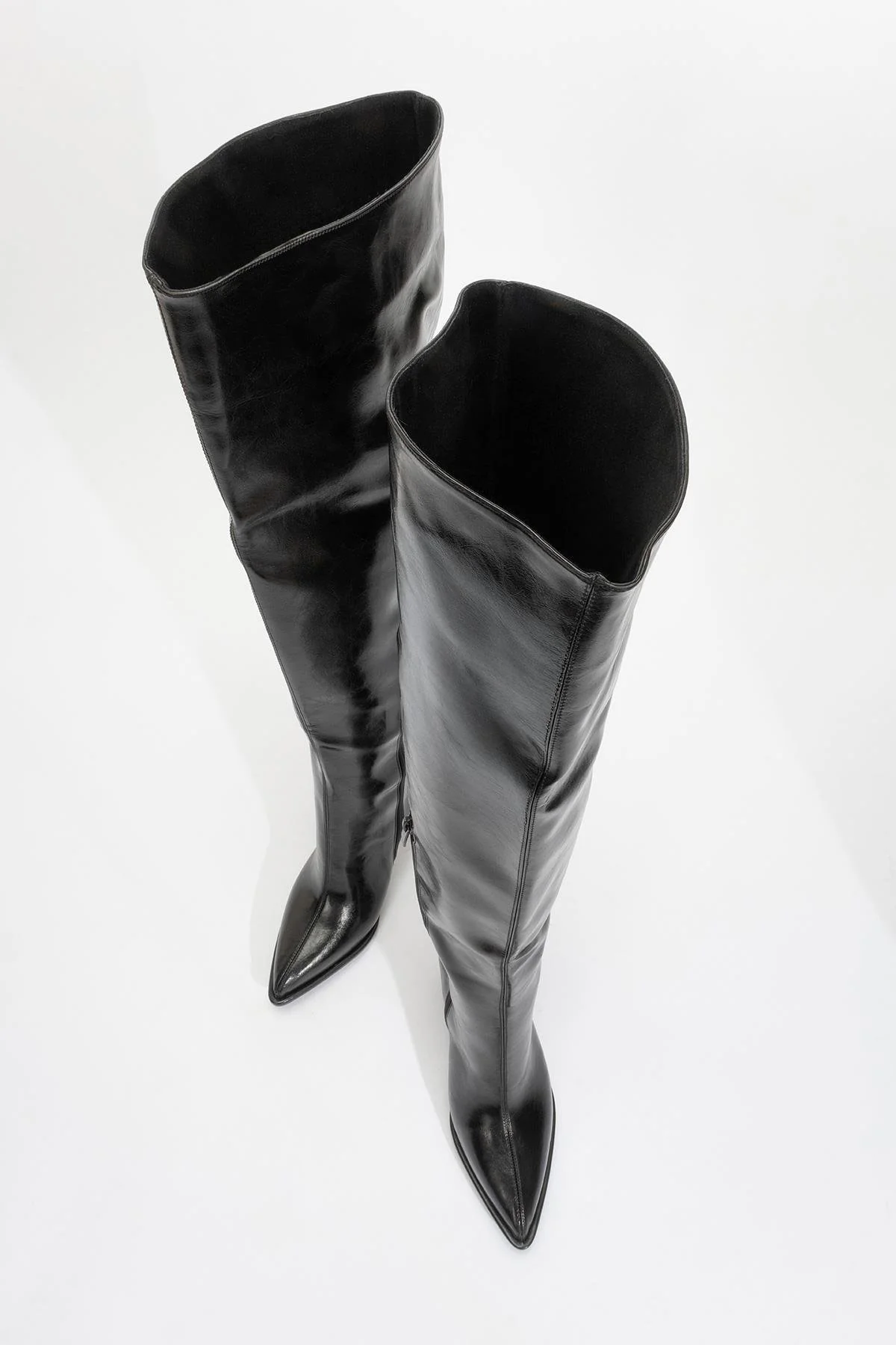 Lepa - Black Chunky Heel Over-The-Knee Boot (Women) - Image 2