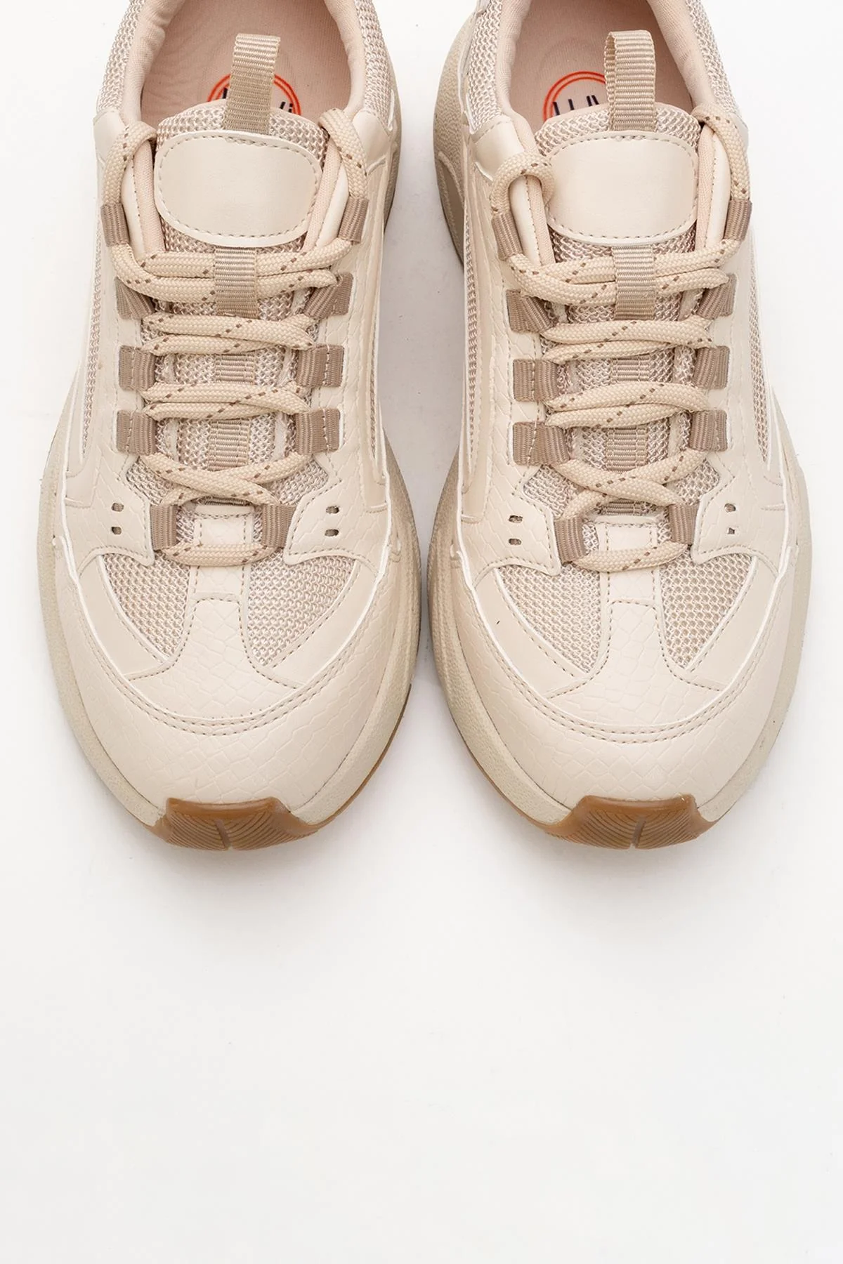 Bambi - Beige Printed Mesh Sneaker (Women) - Image 2