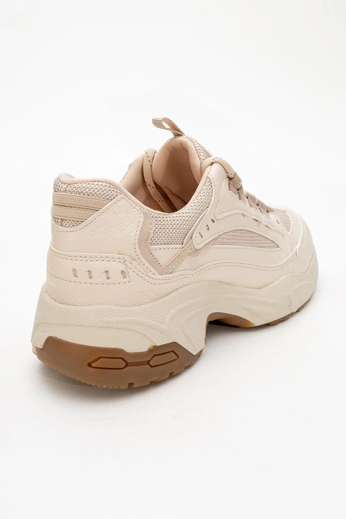 Bambi - Beige Printed Mesh Sneaker (Women) - Image 4