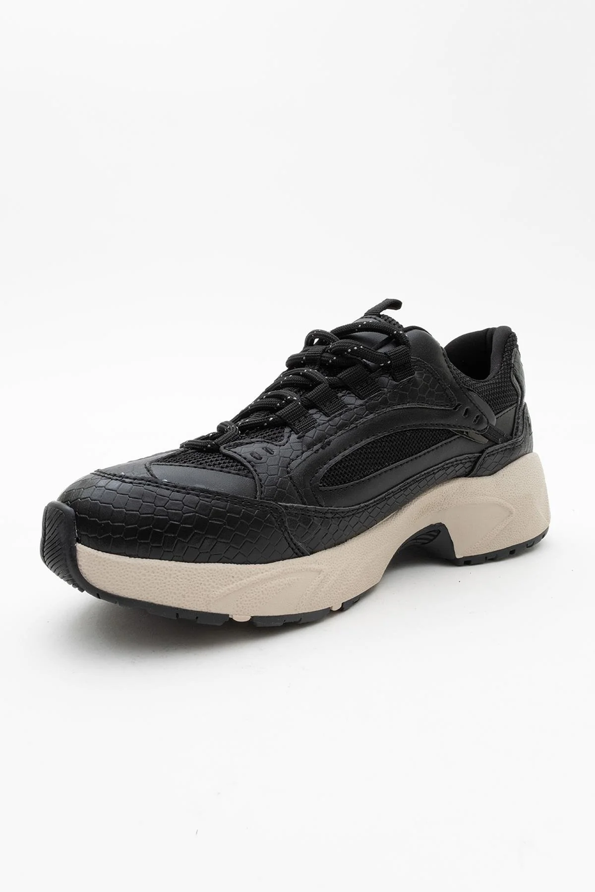 Bambi - Black Printed Mesh Sneakers (Women) - Image 3