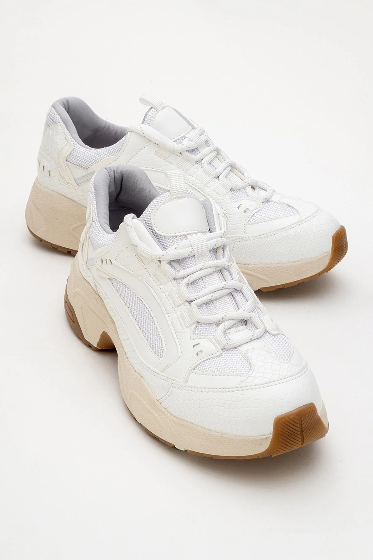 Bambi - White Printed Mesh Sneaker (Women)