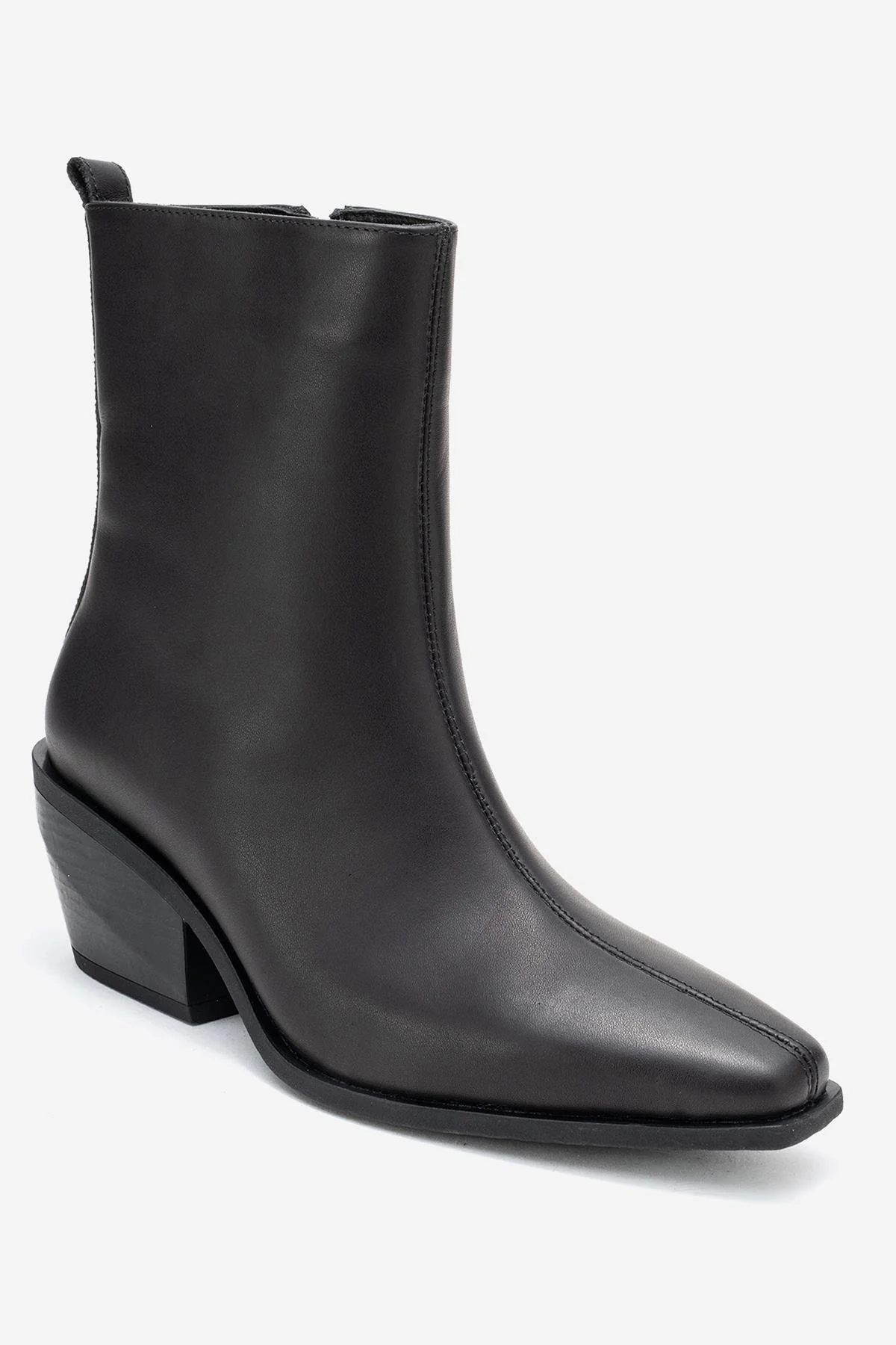 Lexia - Black Genuine Leather Western Boot (Women) - Image 3