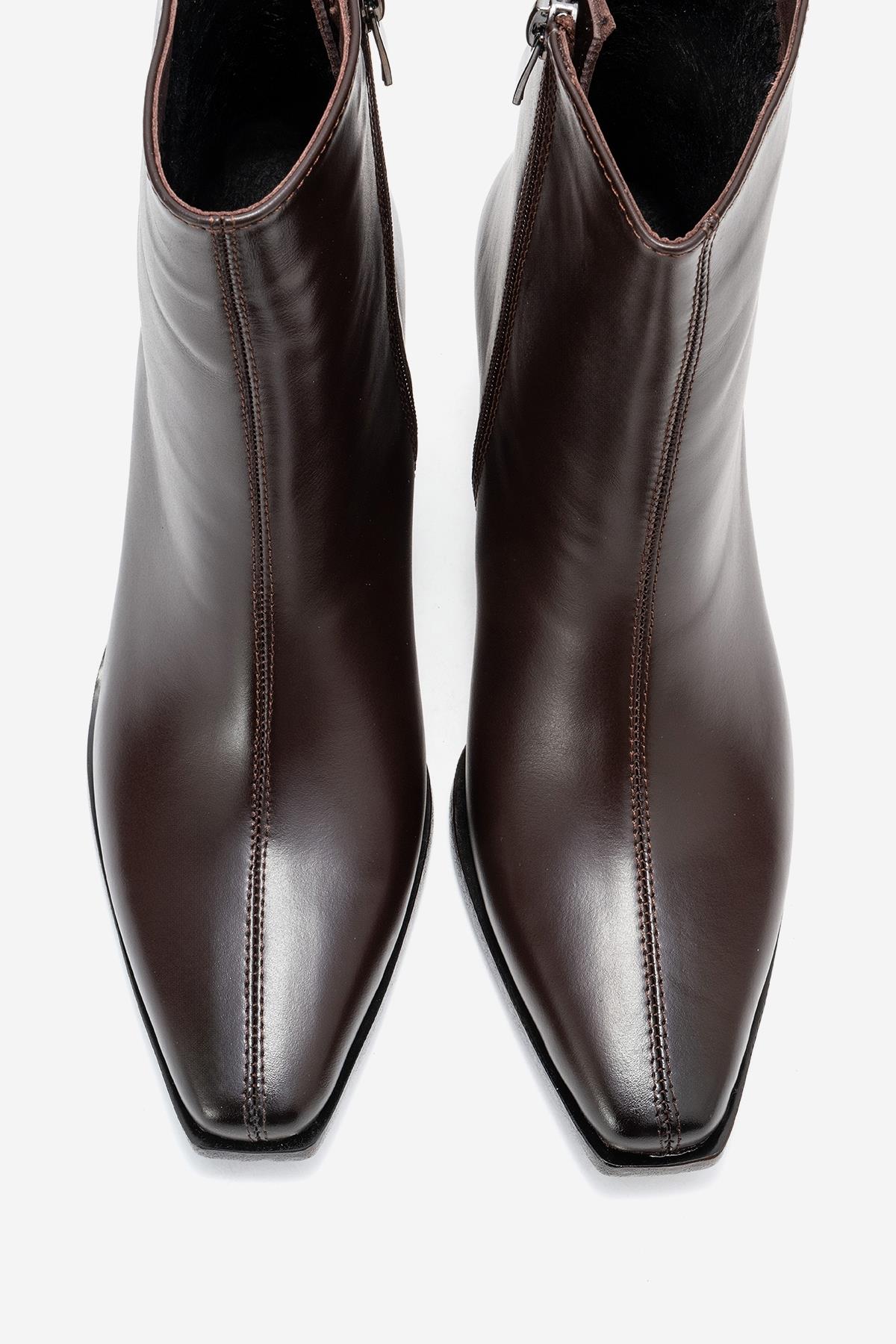Lexia - Brown Genuine Leather Western Boot (Women) - Image 2