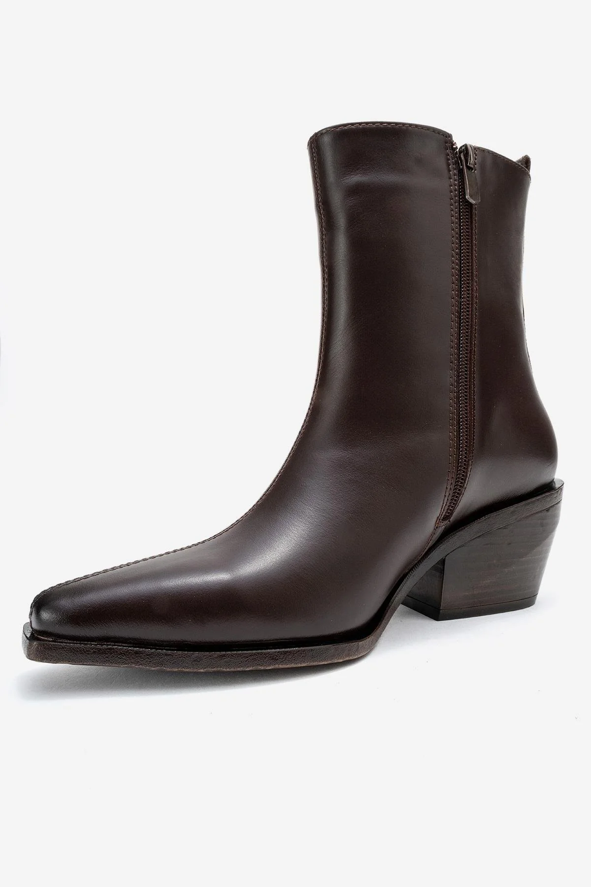 Lexia - Brown Genuine Leather Western Boot (Women) - Image 4