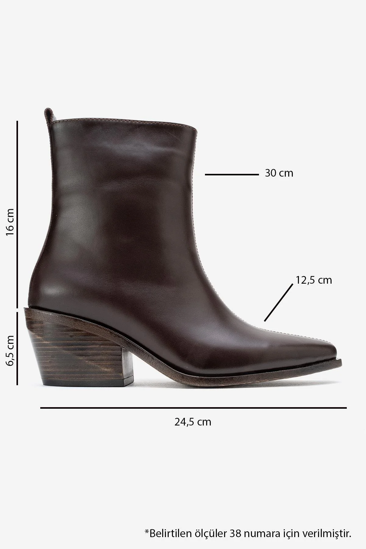 Lexia - Brown Genuine Leather Western Boot (Women) - Image 6