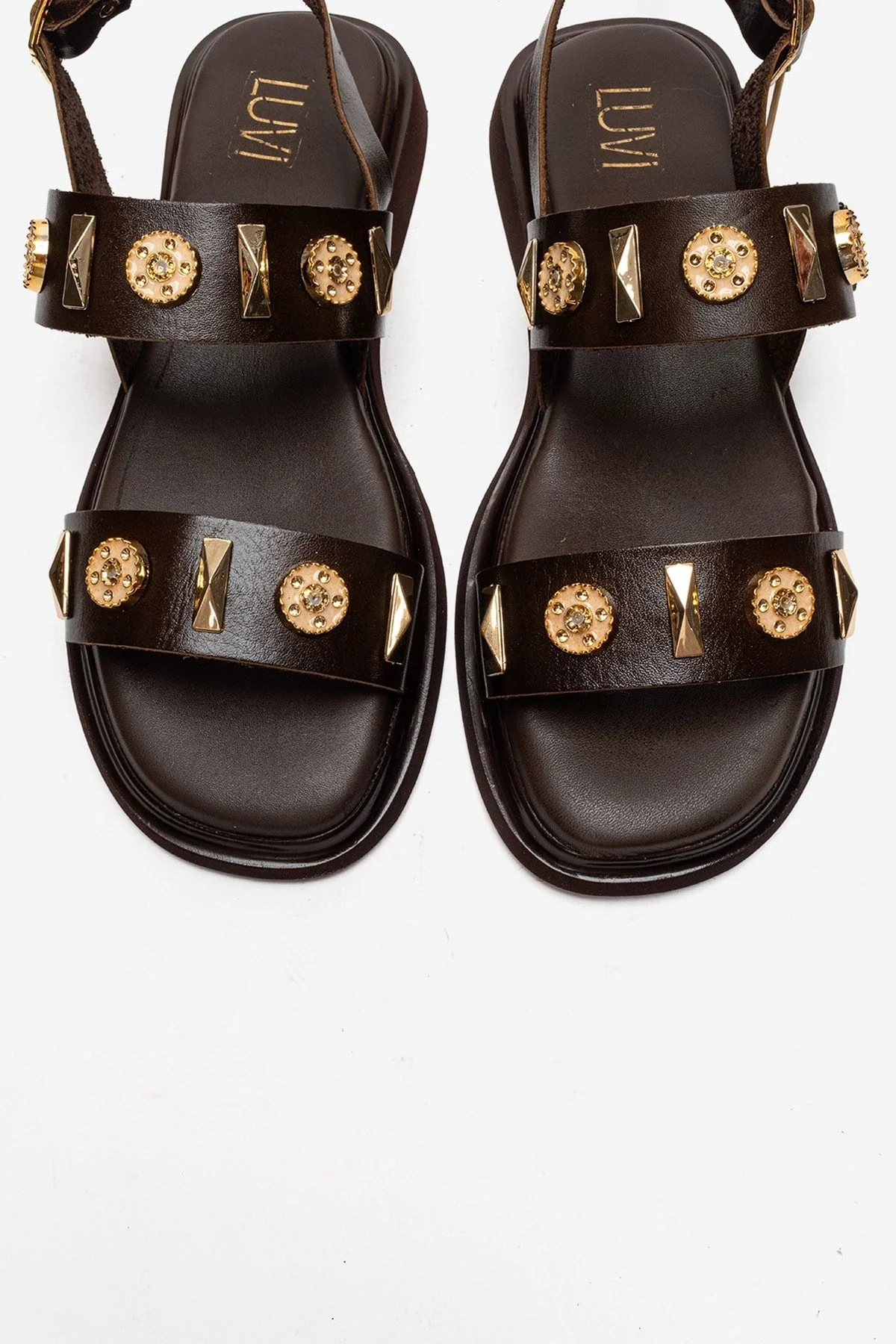 Libera - Brown Genuine Leather Sandal (Women) - Image 2