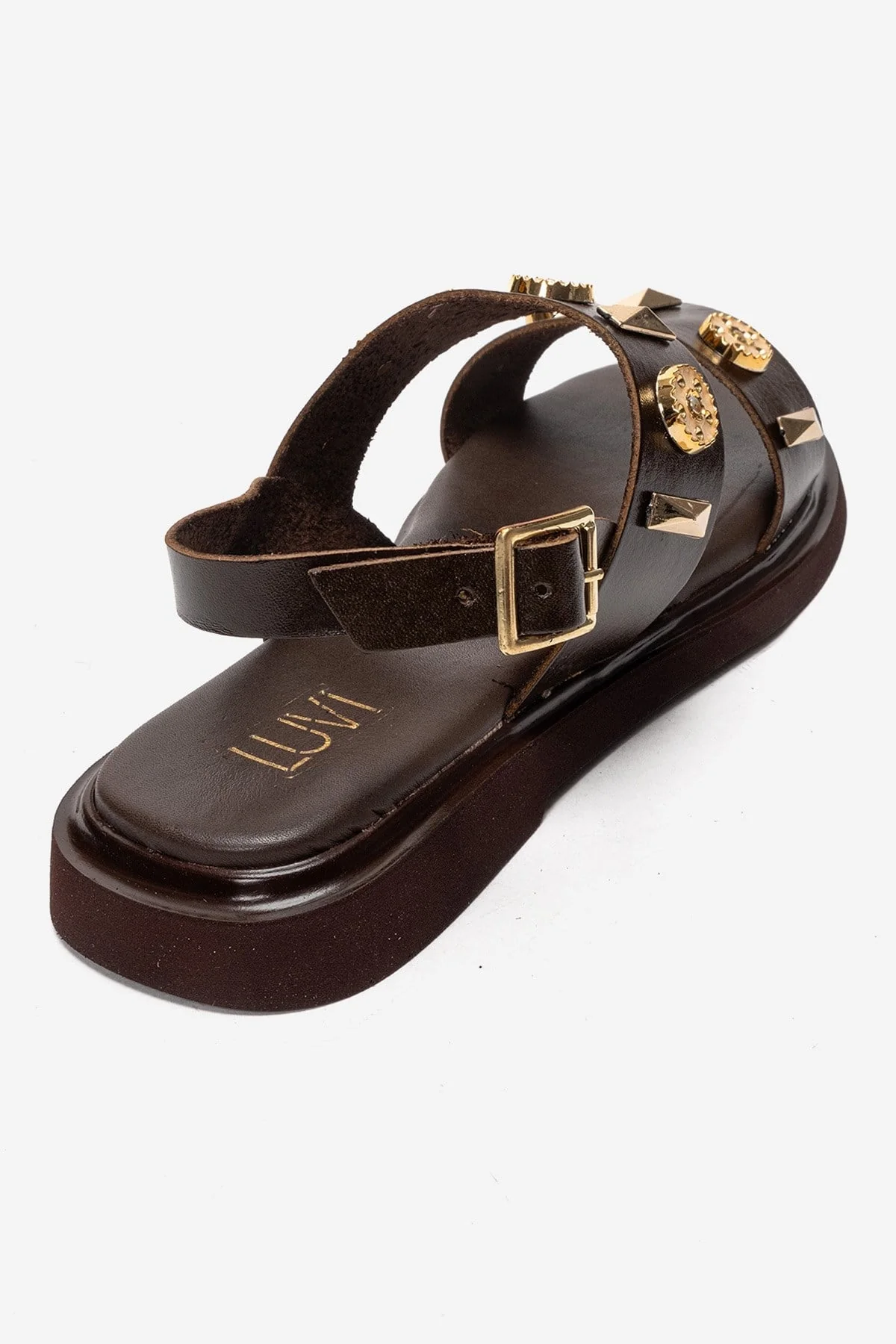 Libera - Brown Genuine Leather Sandal (Women) - Image 5