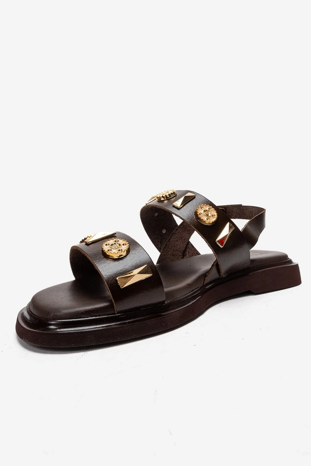 Libera - Brown Genuine Leather Sandal (Women) - Image 6