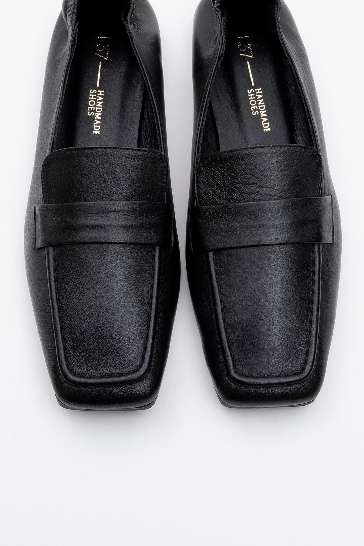 Liepa - Black Leather Loafers (Women) - Image 2