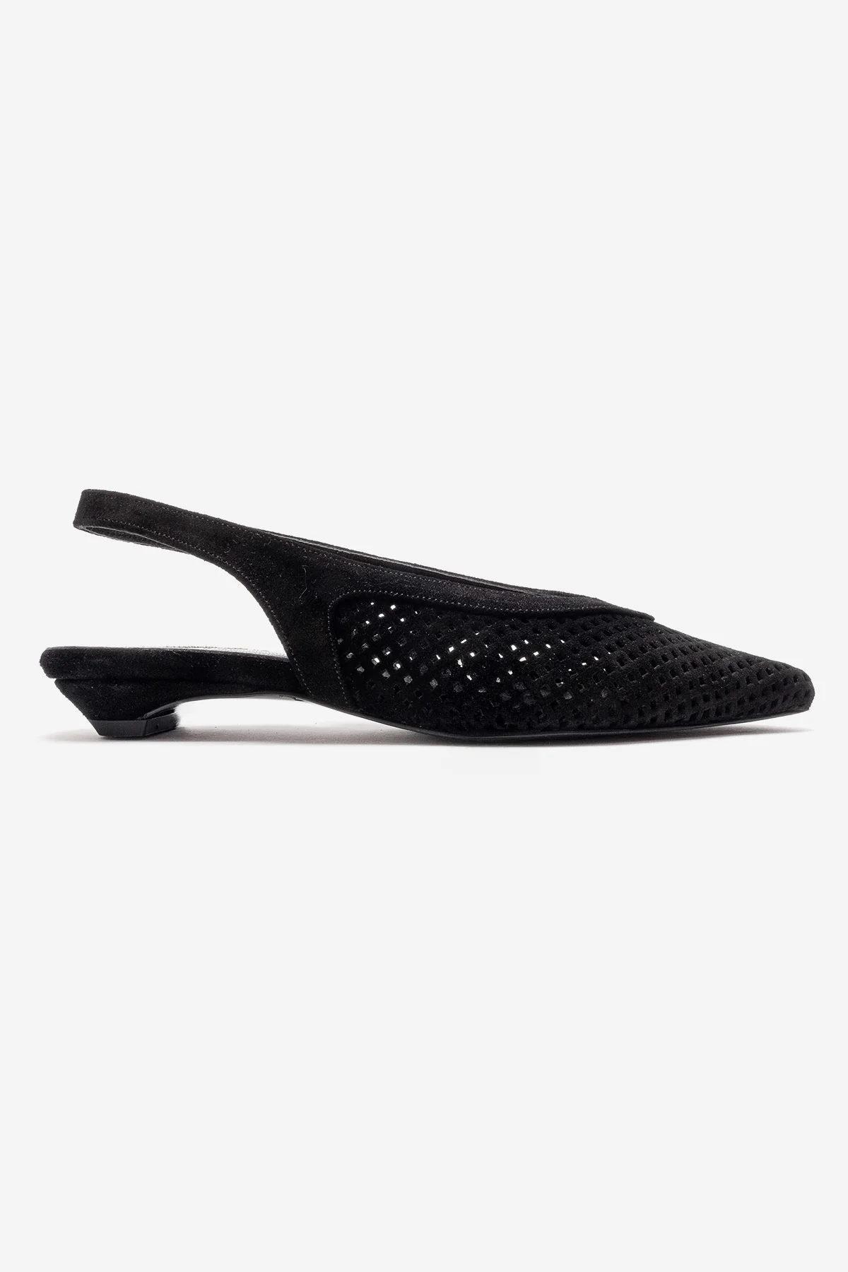 LIEVE - Black Genuine Leather Low Block Heel Shoe (Women) - Image 3