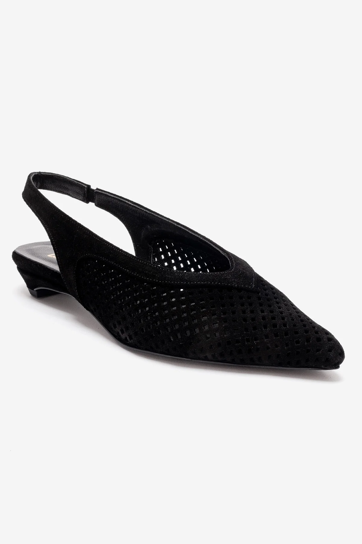 LIEVE - Black Genuine Leather Low Block Heel Shoe (Women) - Image 4