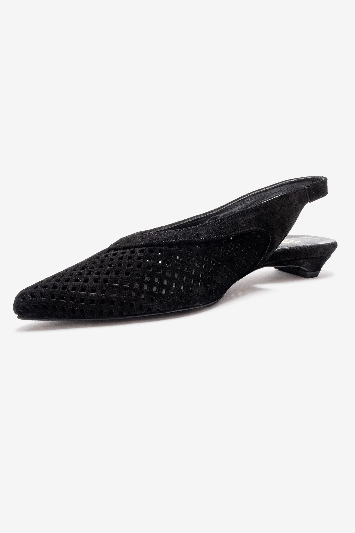 LIEVE - Black Genuine Leather Low Block Heel Shoe (Women) - Image 6