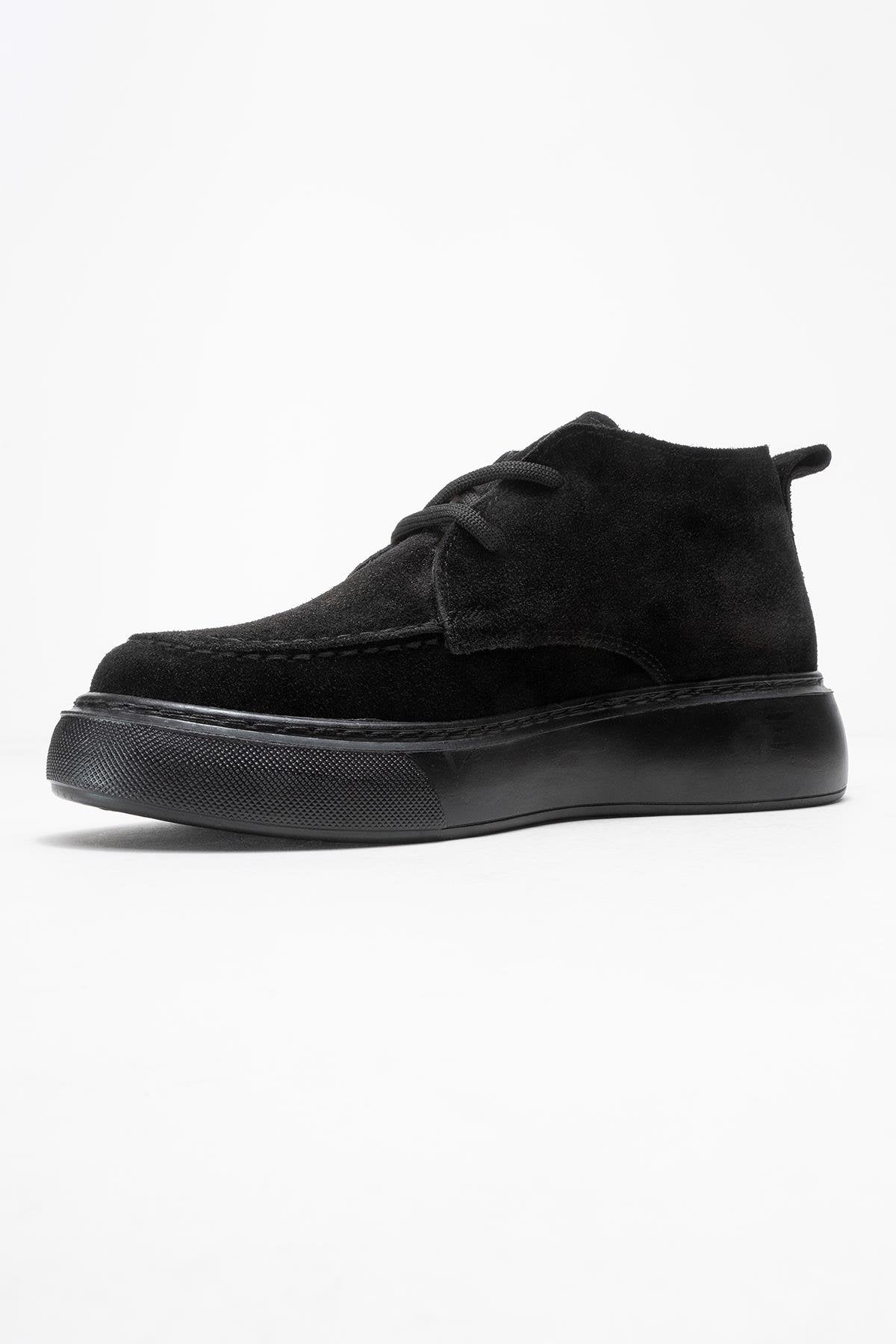 Lilya - Black Genuine Leather Chukka Boot (Women) - Image 4