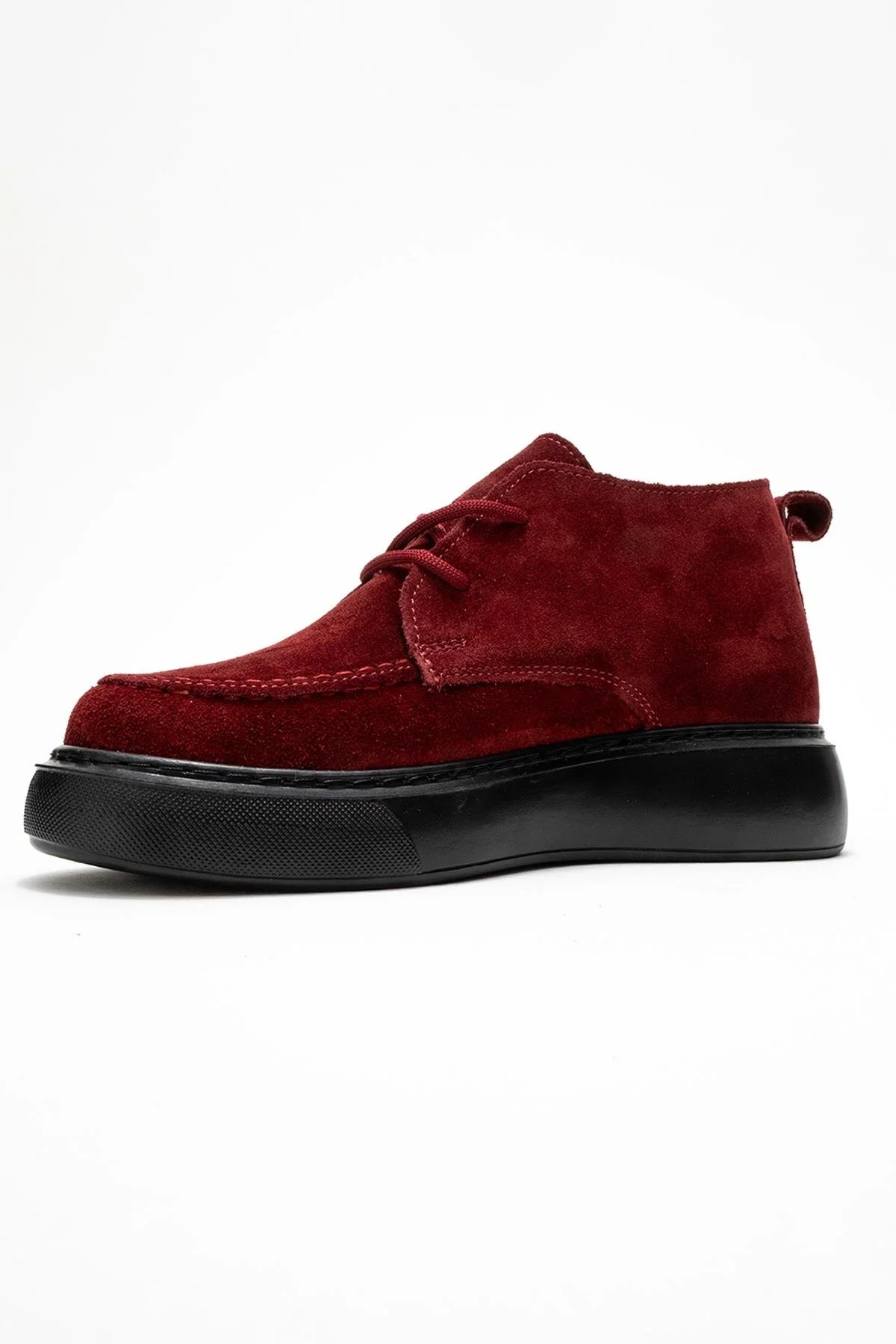 Lilya - Burgundy Genuine Leather Chukka Boot (Women) - Image 4