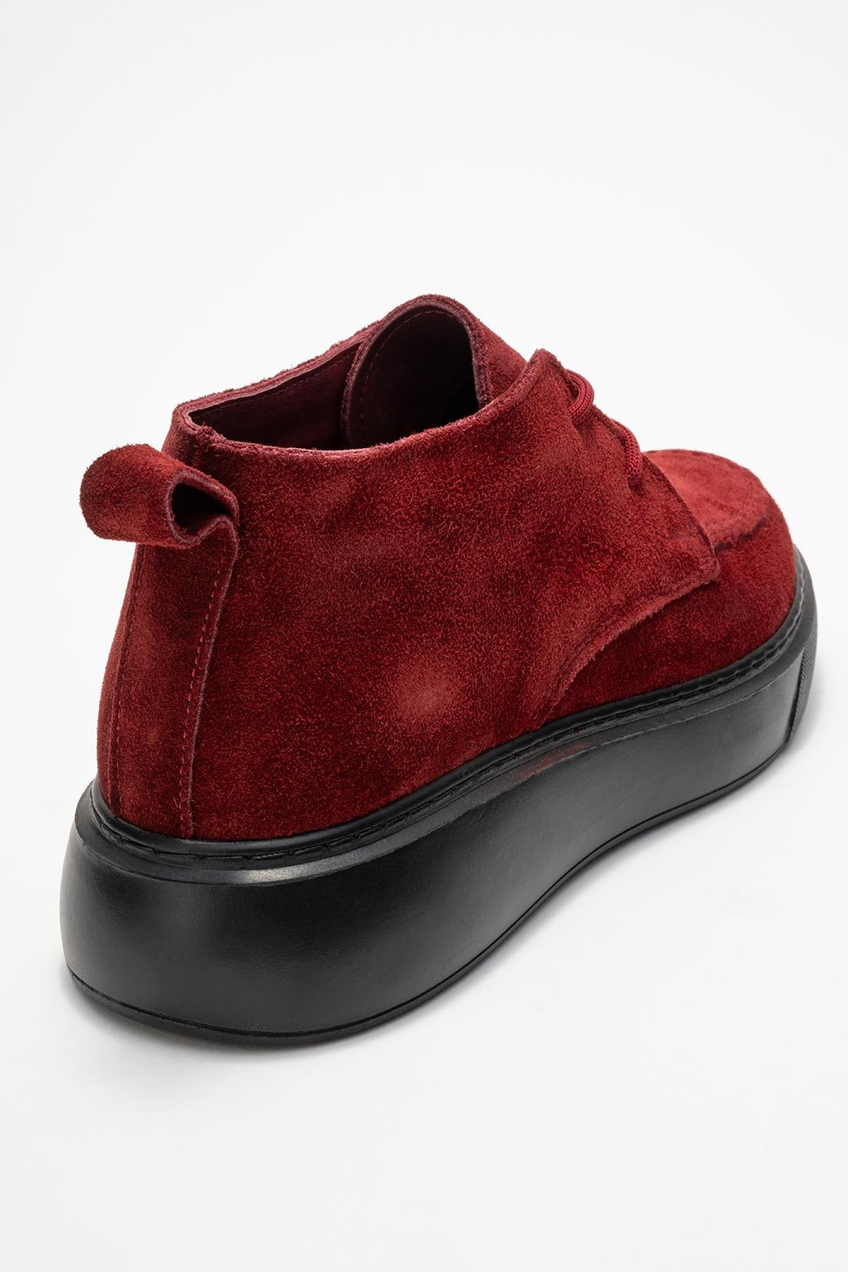 Lilya - Burgundy Genuine Leather Chukka Boot (Women) - Image 5